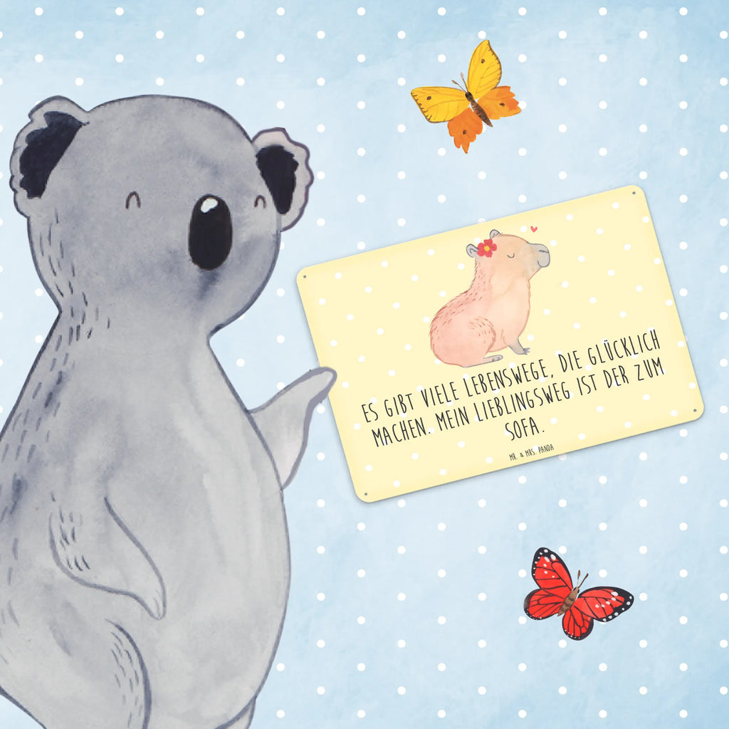 Metalowy szyld Kapibara kwiat Türschild Metall, Blechschild Büro, Blechschild Für Frauen, Blechschild Für Männer, Blechschild Groß, Dekoschild Metall, Blechschild Zum Aufhängen, Wandschild Metall, Blechschild Küche, Blechschild, Tiere, Gute Laune, Tiermotive, Lustige Sprüche, Capybara