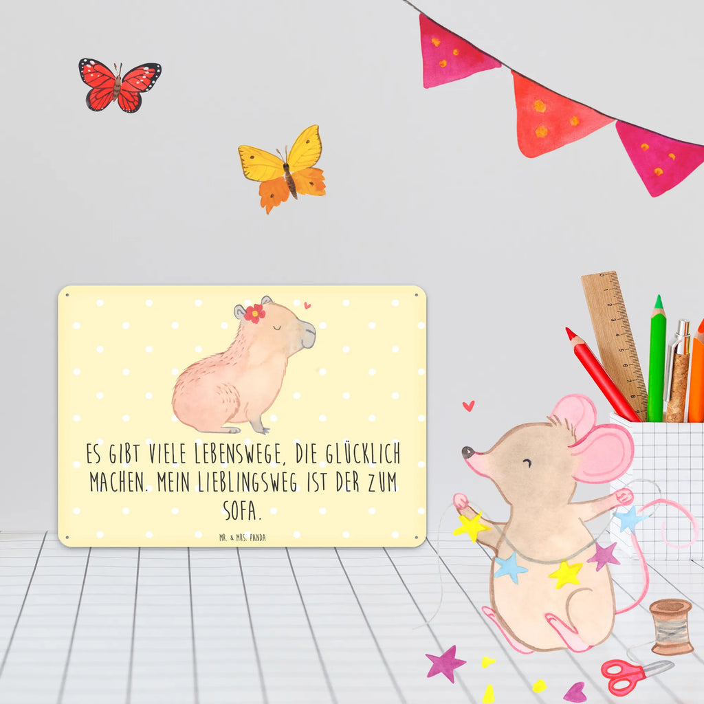 Metalowy szyld Kapibara kwiat Türschild Metall, Blechschild Büro, Blechschild Für Frauen, Blechschild Für Männer, Blechschild Groß, Dekoschild Metall, Blechschild Zum Aufhängen, Wandschild Metall, Blechschild Küche, Blechschild, Tiere, Gute Laune, Tiermotive, Lustige Sprüche, Capybara