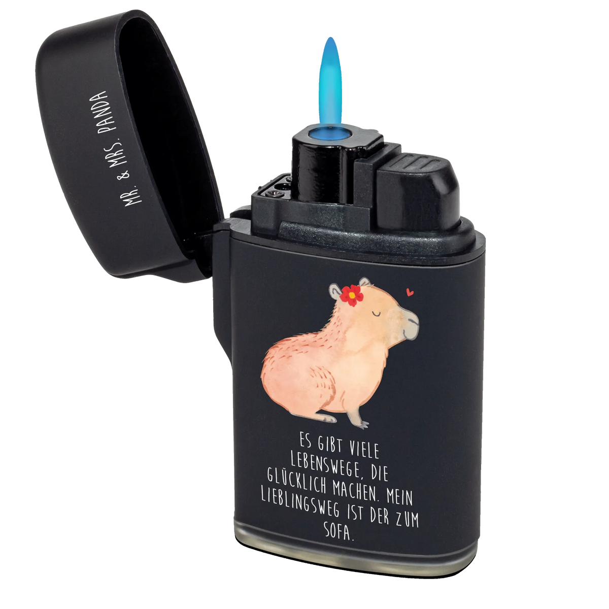 Feuerzeug Capybara Blume Zünder, gas anzünder, sturmfeuerzeug, sturmfeuerzeuge, Gasfeuerzeug, Feuerzeuge, zigarettenanzünder, gasfeuerzeuge, Feuerzeug, anzünder, zündgerät, Lustige Sprüche, Tiere, Tiermotive, Gute Laune, Capybara
