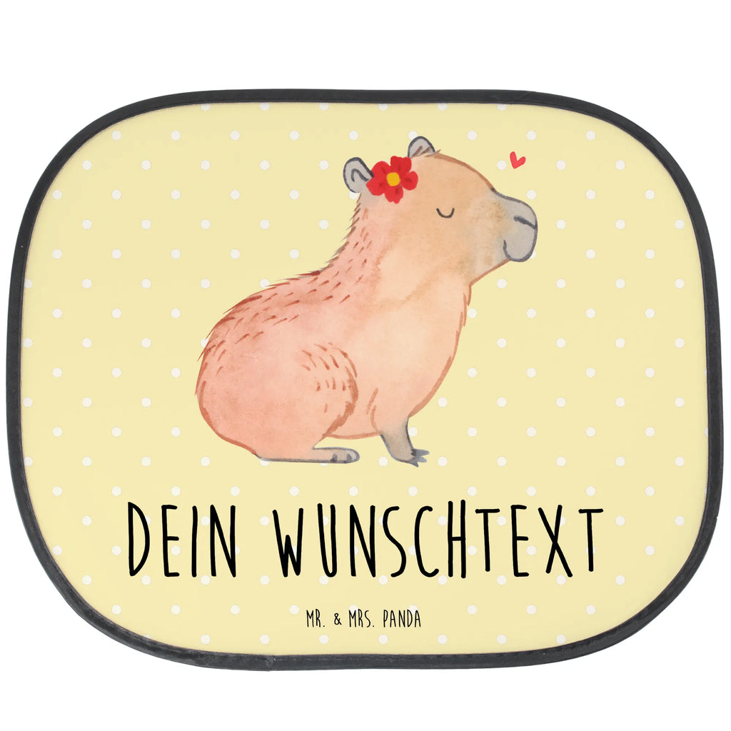 Customizable sun protection Capybara flower small animals, cute, funny, cute animal motives, hand drawn, small world, funny sayings, good mood, happy, gifts, gift ideas, special gifts, animal lover, card