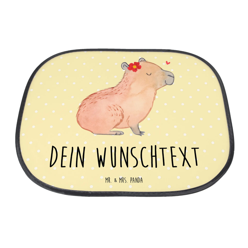 Customizable sun protection Capybara flower small animals, cute, funny, cute animal motives, hand drawn, small world, funny sayings, good mood, happy, gifts, gift ideas, special gifts, animal lover, card