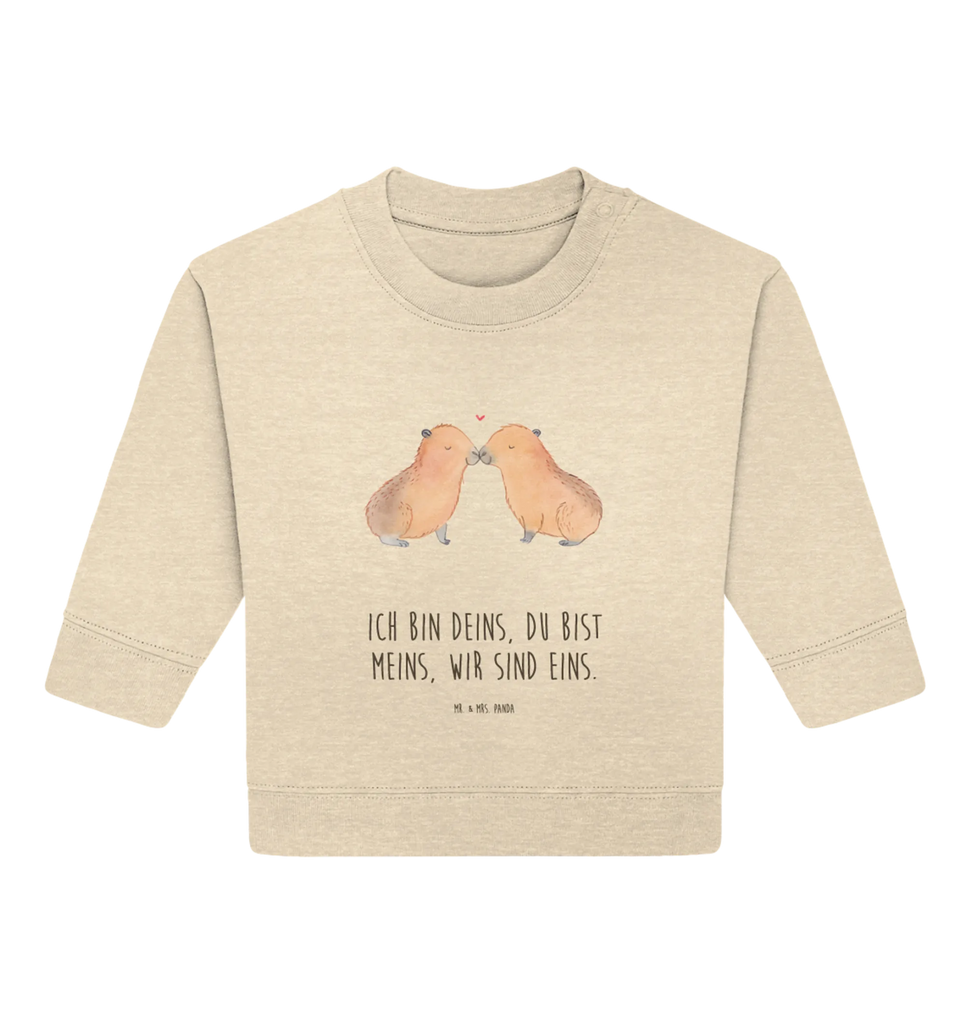 Organiczny sweter dla niemowląt kapibara miłość Baby Sweatshirt, Baby Bullover, Tiermotive, Lustige Sprüche, Tiere, Gute Laune, Liebesbeweis, Tierliebe, Ich Bin Deins, Verschmolzen, Handgezeichnet, Valentinstag, Geschenkidee, Paar, Ehejubiläum, Romantisches Geschenk, Liebesspruch, Herzlich, Partnertiere, Verliebt, Kuschel Capybaras, Capybara, Du Bist Meins, Jahrestag, Liebe, Beziehung