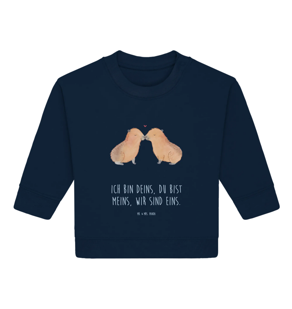Organiczny sweter dla niemowląt kapibara miłość Baby Sweatshirt, Baby Bullover, Tiermotive, Lustige Sprüche, Tiere, Gute Laune, Liebesbeweis, Tierliebe, Ich Bin Deins, Verschmolzen, Handgezeichnet, Valentinstag, Geschenkidee, Paar, Ehejubiläum, Romantisches Geschenk, Liebesspruch, Herzlich, Partnertiere, Verliebt, Kuschel Capybaras, Capybara, Du Bist Meins, Jahrestag, Liebe, Beziehung