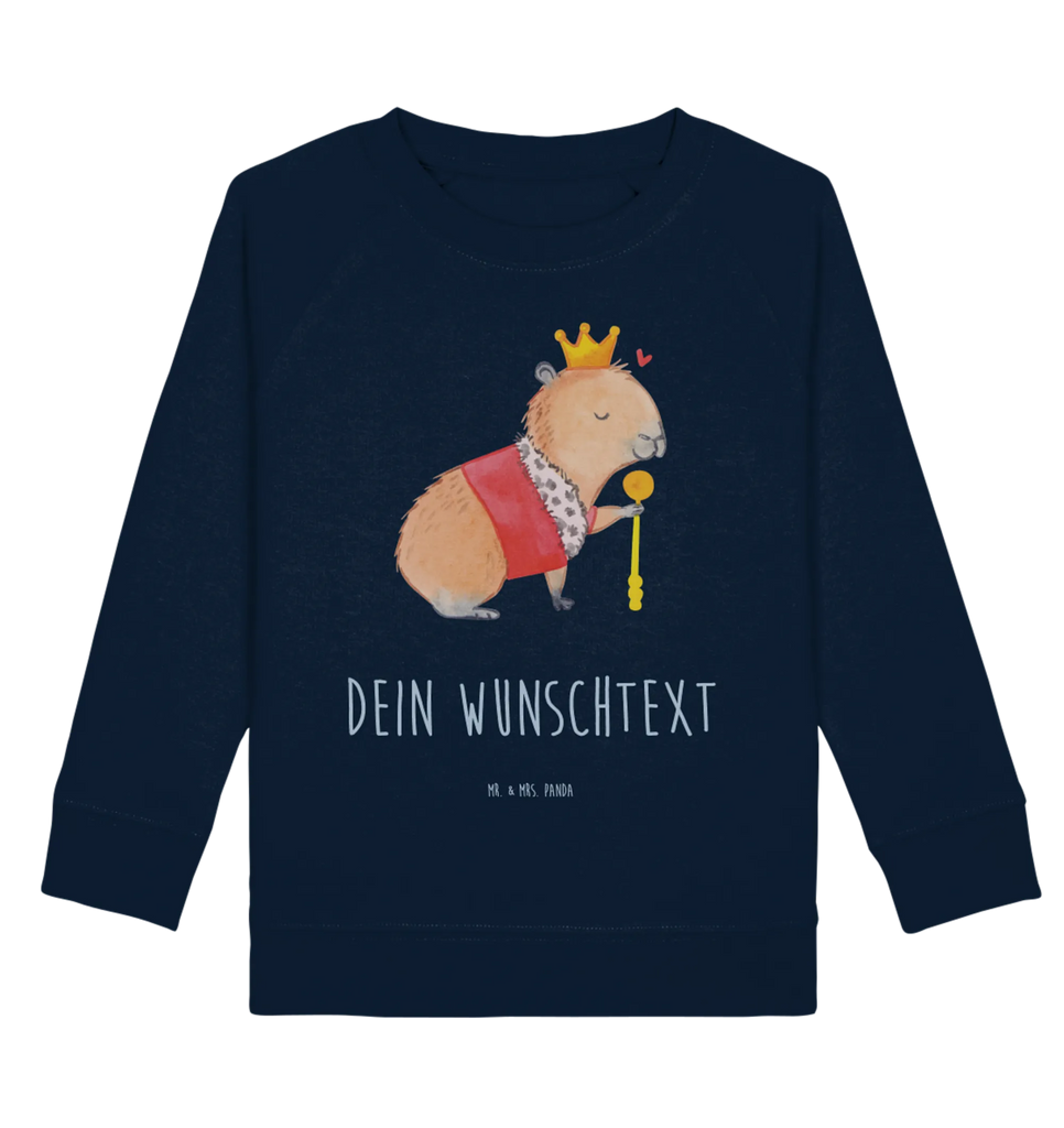 Personalisierter Kinder Pullover Capybara König Personalisierter Kinder Pullover, Mädchen, Personalisiertes Kinder Sweatshirt, Jungen, Tiermotive, Gute Laune, lustige Sprüche, Tiere, Capybara, König