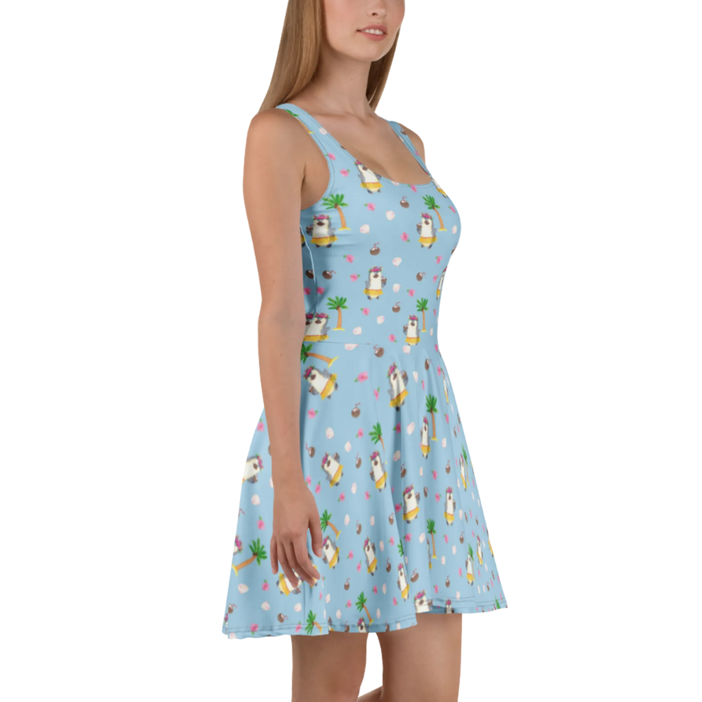 Sukienka letnia Pingwin z Kokosem Sommerkleid, Skaterkleid, Kleid, Pinguin, Hawaii, Pinguine, Kokosnuss, Aloha, Urlaub