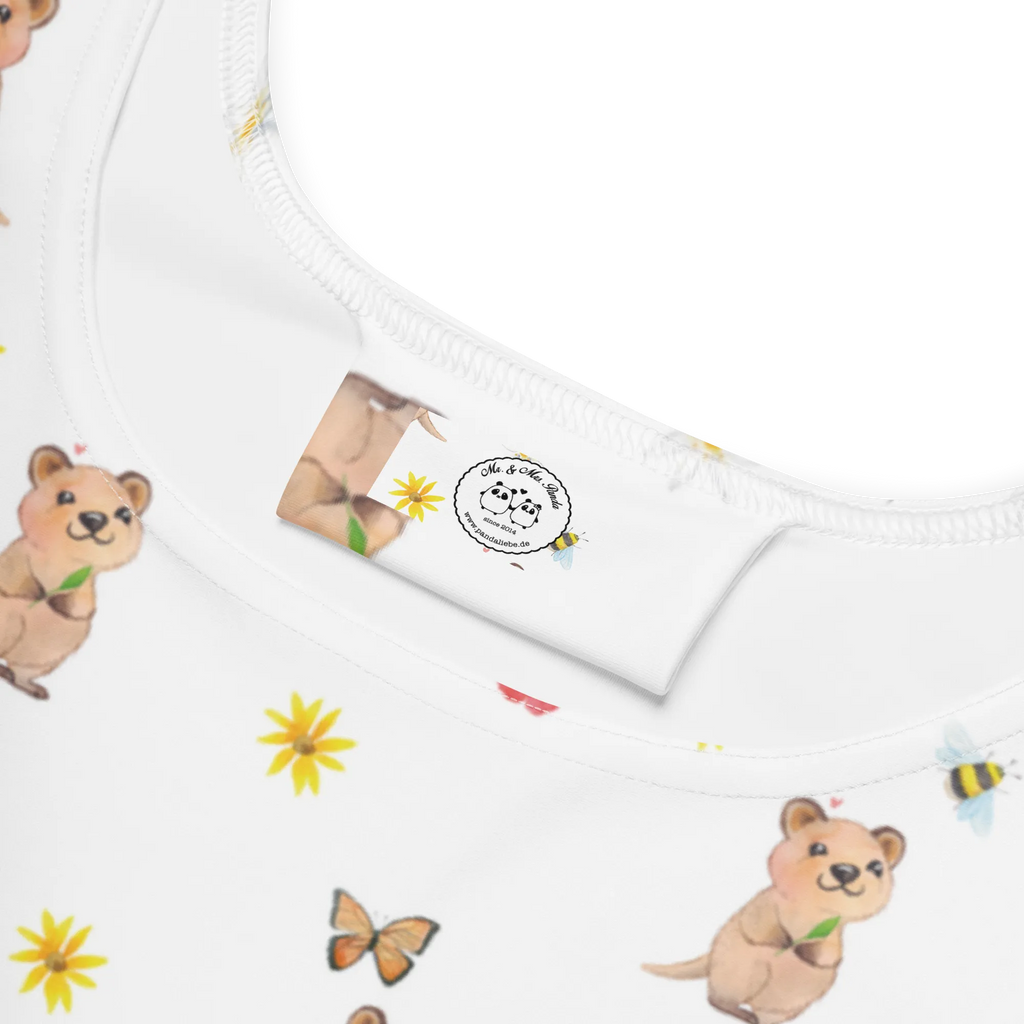 Sukienka letnia Quokka Szczęśliwy Kleid, Sommerkleid, Skaterkleid, Tiermotive, Gute Laune, lustige Sprüche, Tiere, Niedliches Tier, Aufschieberitis, Lustiger Spruch, Quokka, Verschieben, Dinge erledigen