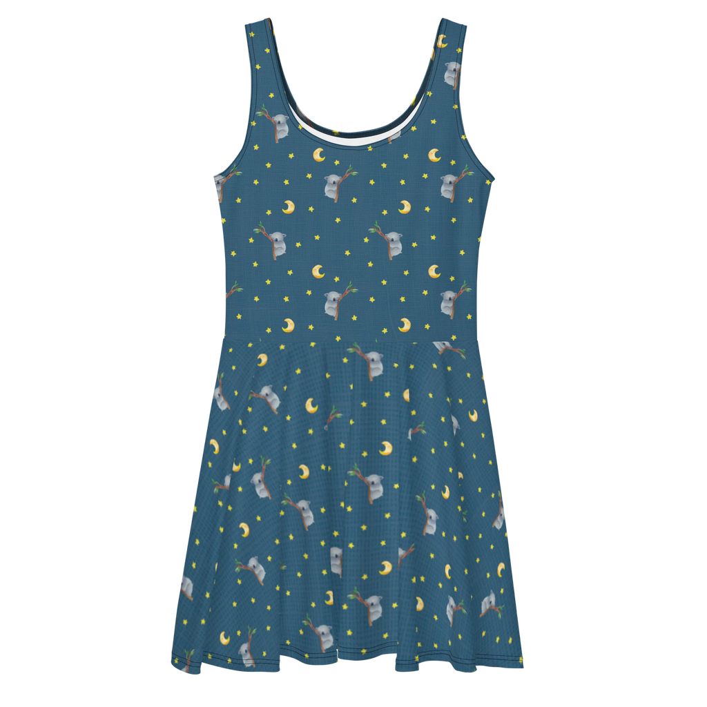 Sommerkleid Koalabär Muster Skaterkleid, Sommerkleid, Kleid, Tiermotive, Gute Laune, lustige Sprüche, Tiere, schlafen, Schlafzimmer, Koala, Traum, Bär, Koalabär, träumen, Traumland