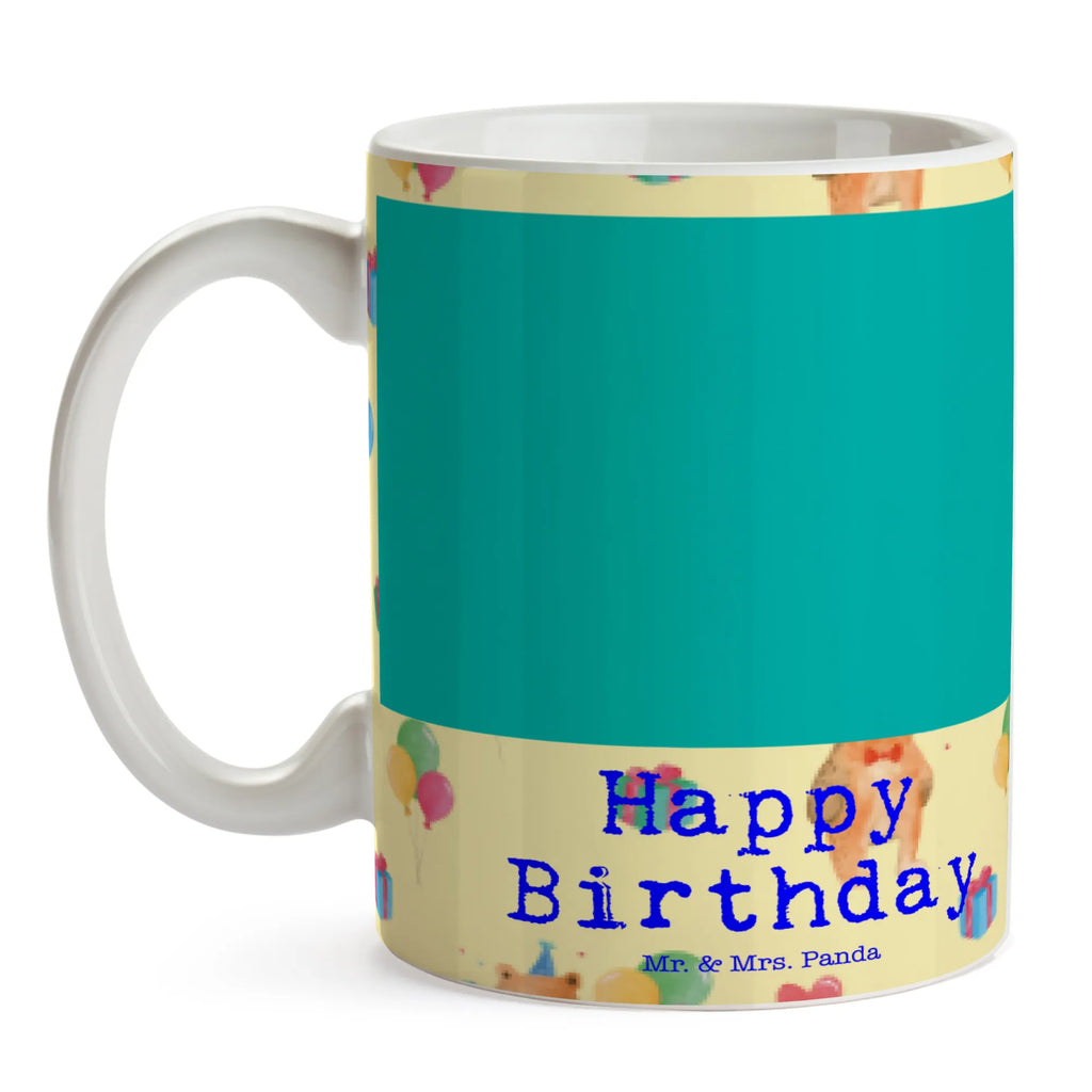 Tasse Bär Geburtstag Muster Tasse, Tasse mit Zitaten, Tasse mit Motiven, Keramiktasse, Geschenktasse, Kaffeetasse, Teetasse, Porzellantasse, Bürotasse, Bär, Teddy, Teddybär, Alles Gute, Geburtstag, Happy Birthday, Glückwunsch