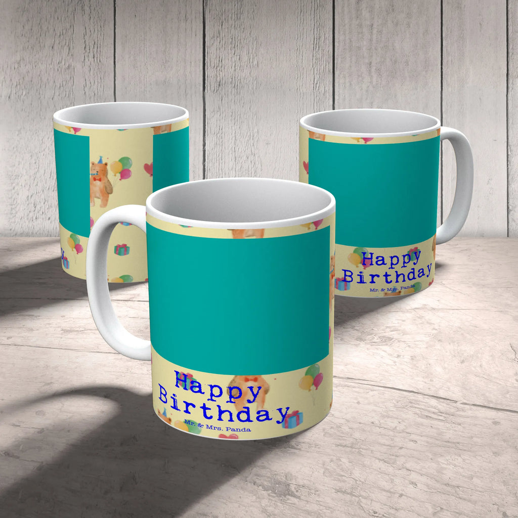 Tasse Bär Geburtstag Muster Tasse, Tasse mit Zitaten, Tasse mit Motiven, Keramiktasse, Geschenktasse, Kaffeetasse, Teetasse, Porzellantasse, Bürotasse, Bär, Teddy, Teddybär, Alles Gute, Geburtstag, Happy Birthday, Glückwunsch