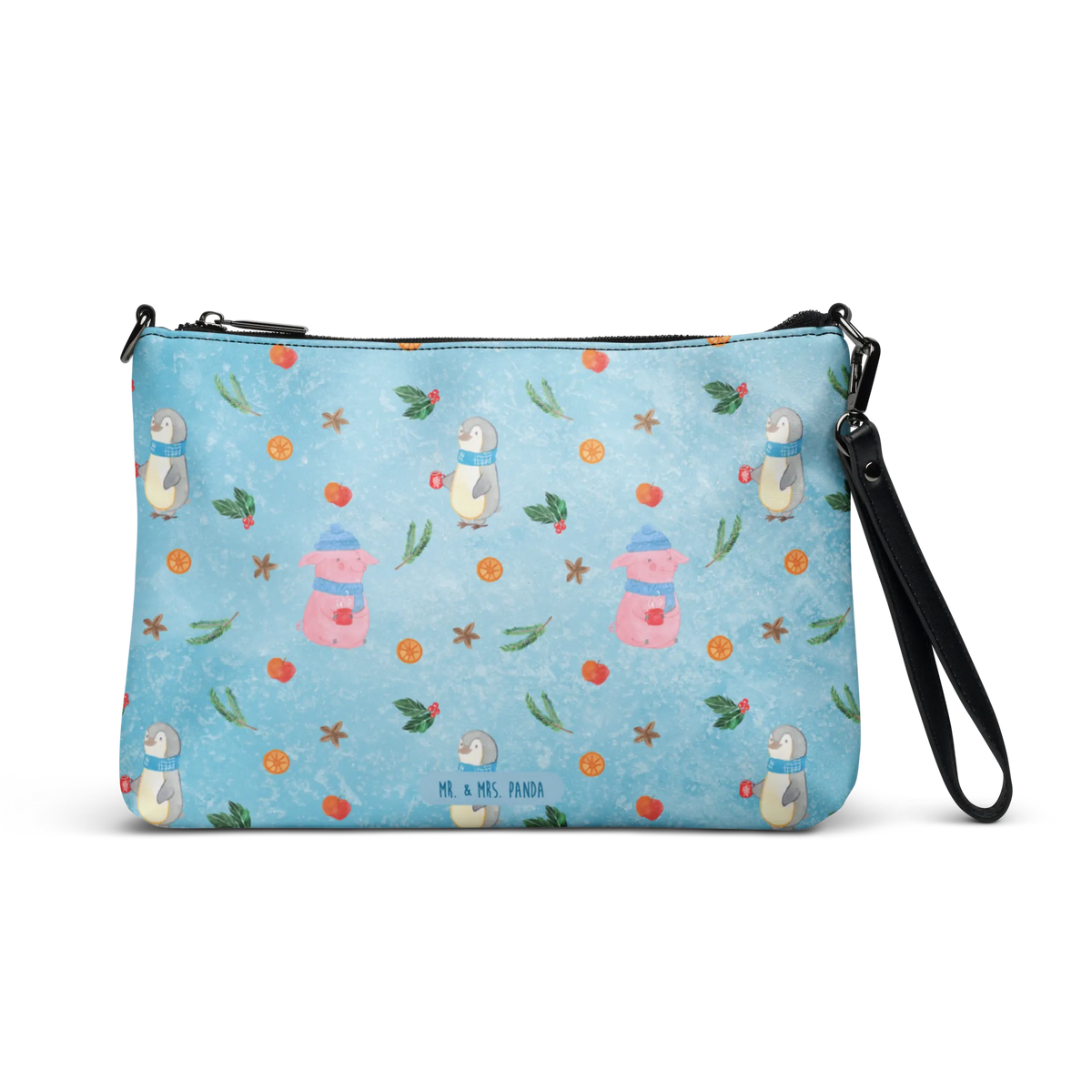Handbag Pig Mulled wine messenger bag, women's handbags, designer handbag, satchel, leather handbag, purse, handbag, shoulder bag, clutch, crossbody bag, tote bag, fashion bags, Winter, Christmas, Christmas time, snow, mulled wine, punch, mulled pig, Christmas market