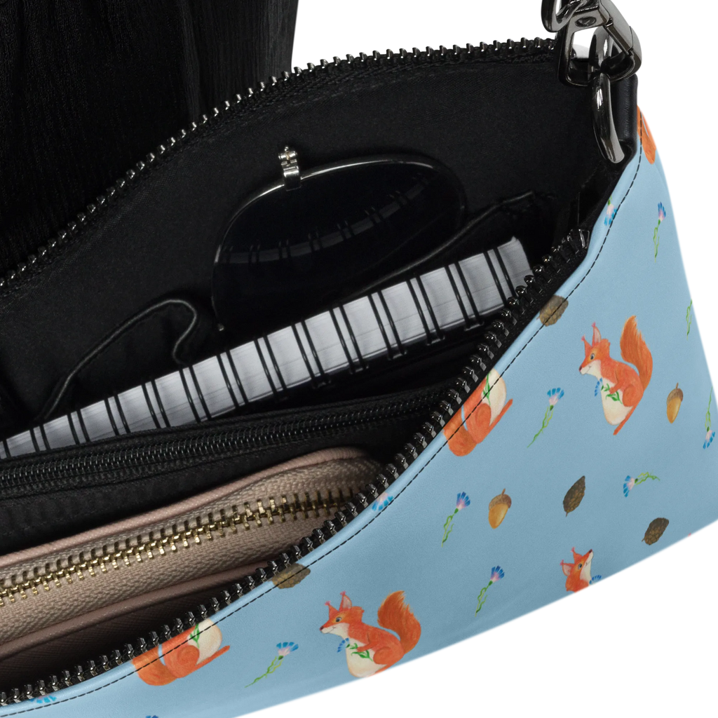 Handbag Squirrel flower designer handbag, shoulder bag, clutch, crossbody bag, tote bag, women's handbags, purse, fashion bags, messenger bag, satchel, handbag, leather handbag, small animals, cute, funny, cute animal motives, hand drawn, small world, funny sayings, good mood, happy, gifts, gift ideas, special gifts, animal lover, card, positive saying, laughter, saying decoration, squirrel, motivation pictures, motivation sayings, fun, Squirrel, happy saying
