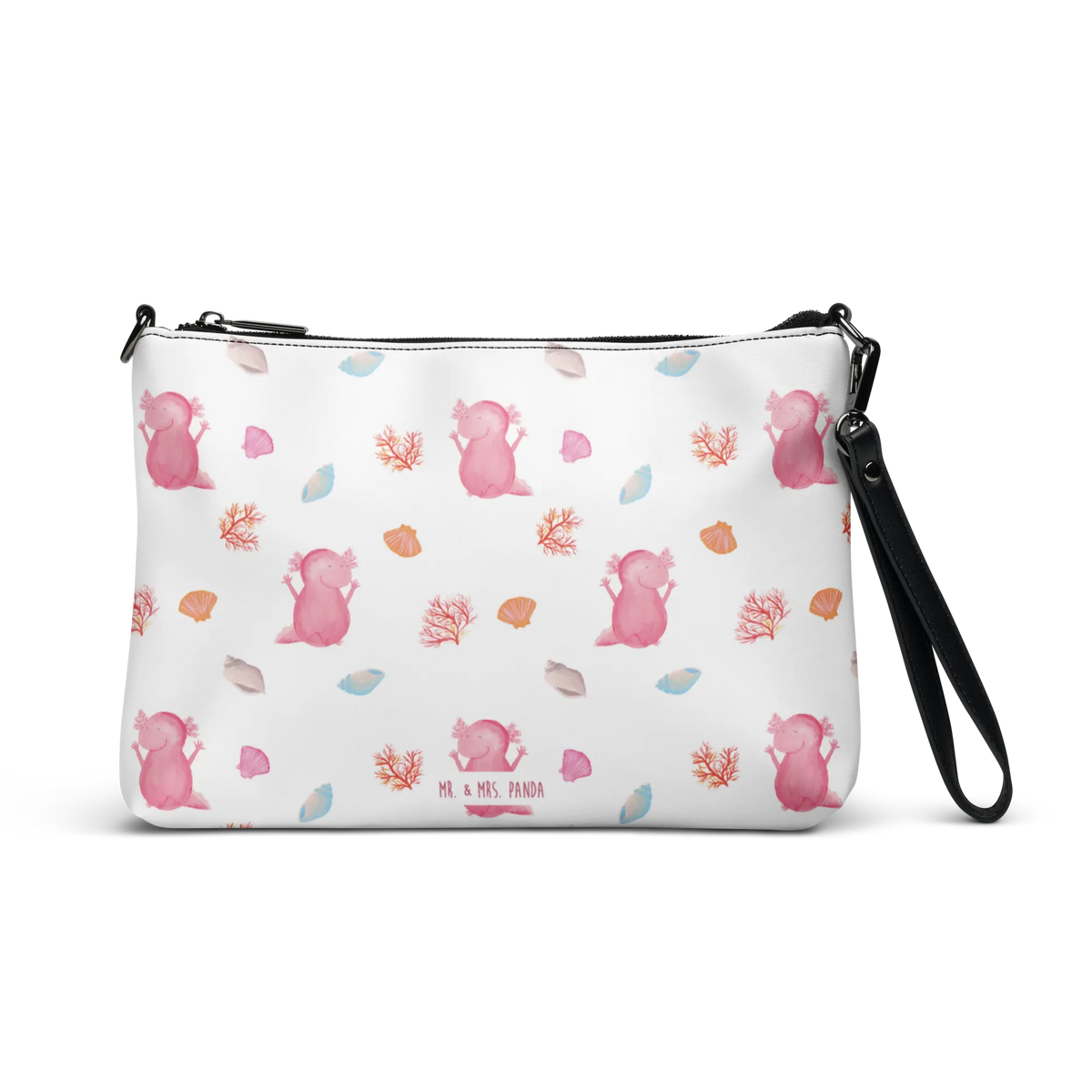 Handbag axolotl Hooray satchel, shoulder bag, women's handbags, messenger bag, fashion bags, tote bag, designer handbag, leather handbag, clutch, purse, crossbody bag, handbag, Axolotl, Axelotl, marine animals, Mexican walking fish, salamander, satisfaction, fun, cheerful, joy, axolot, motivation, amphibian, tail, axolotl