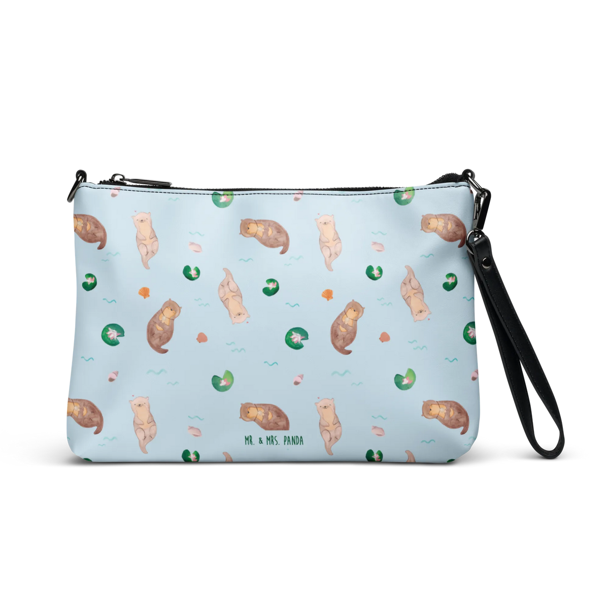 Handtasche Otter Muschel Muster Schultertasche, Damen Umhängetasche, Umhängetasche Damen, Kleine Umhängetasche, Kleine Handtasche, Umhängetasche, Abendtasche, Pochette, Handtasche Damen, Frauentasche, Crossover-Tasche, Clutch, Schultergurt-Tasche, Crossbody Bag, Damenhandtasche, reißverschlusstasche, Tasche, Handgelenktasche, kleine tasche, Handtasche, Damentasche, Otter, Fischotter, Seeotter, Träumen, Otterliebe, Motivation, Tagträumen, Grübeln, Büro