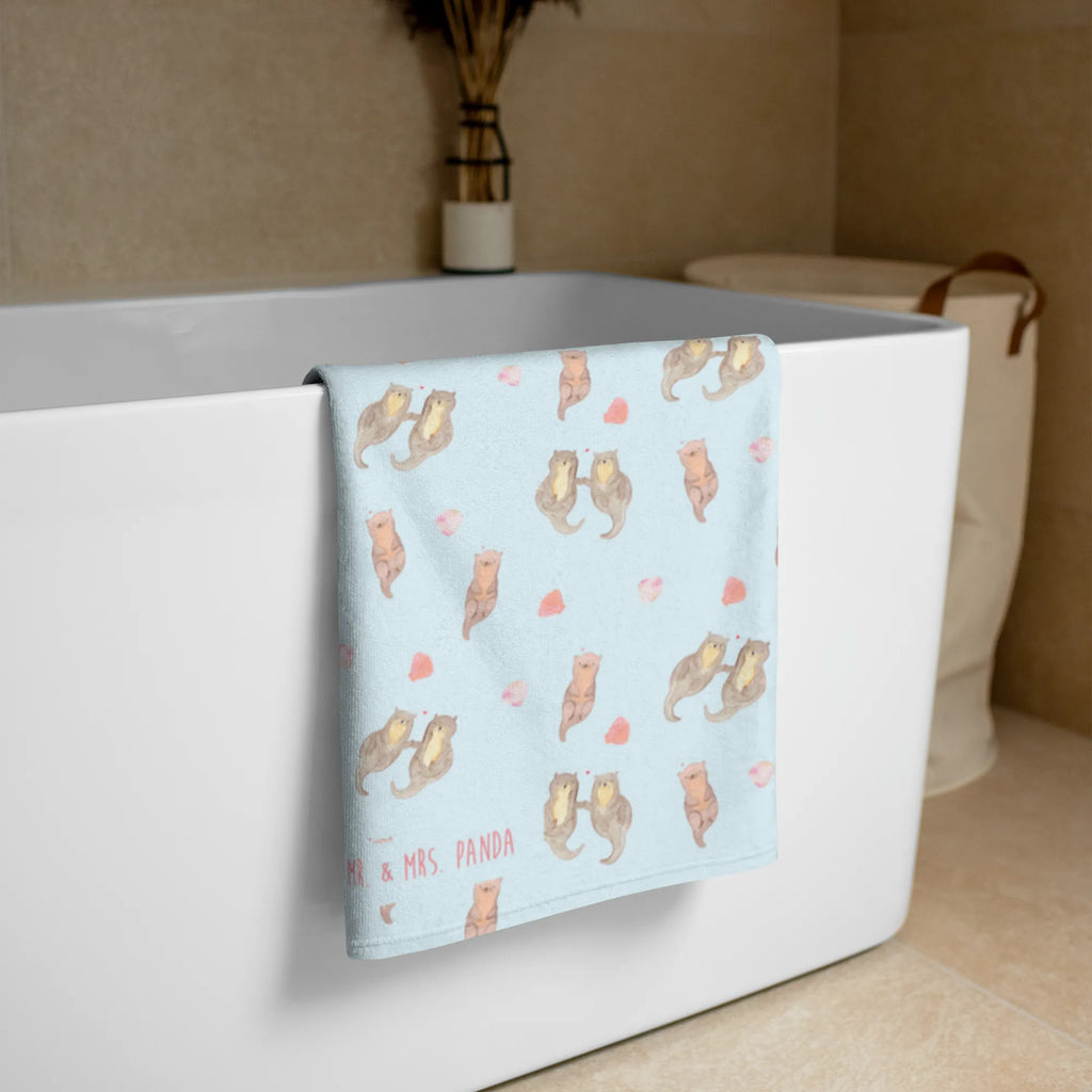 XL bath towel otter holding hands spa towel, XL bath towel, large beach towel, oversized towel, luxury bath sheet, extra large swim towel, otter, marten, sea otter, European otter, water mammal, aquatic animal, baby otter, predator, water, otter gifts, animal lover, gift ideas for animal lovers, animal, mammal, water animal, gifts for people in love, Otter Sea Otter Lake Otter