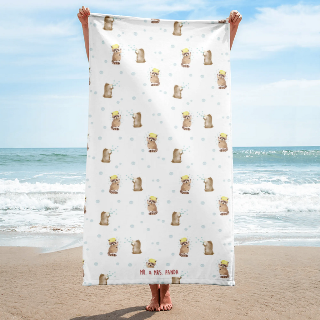 XL bath towel Raccoon oversized towel, extra large swim towel, luxury bath sheet, large beach towel, spa towel, XL bath towel, small animals, cute, funny, cute animal motives, hand drawn, small world, funny sayings, good mood, happy, gifts, gift ideas, special gifts, animal lover, card, plan, soap bubbles, daydreaming, wash, raccoon