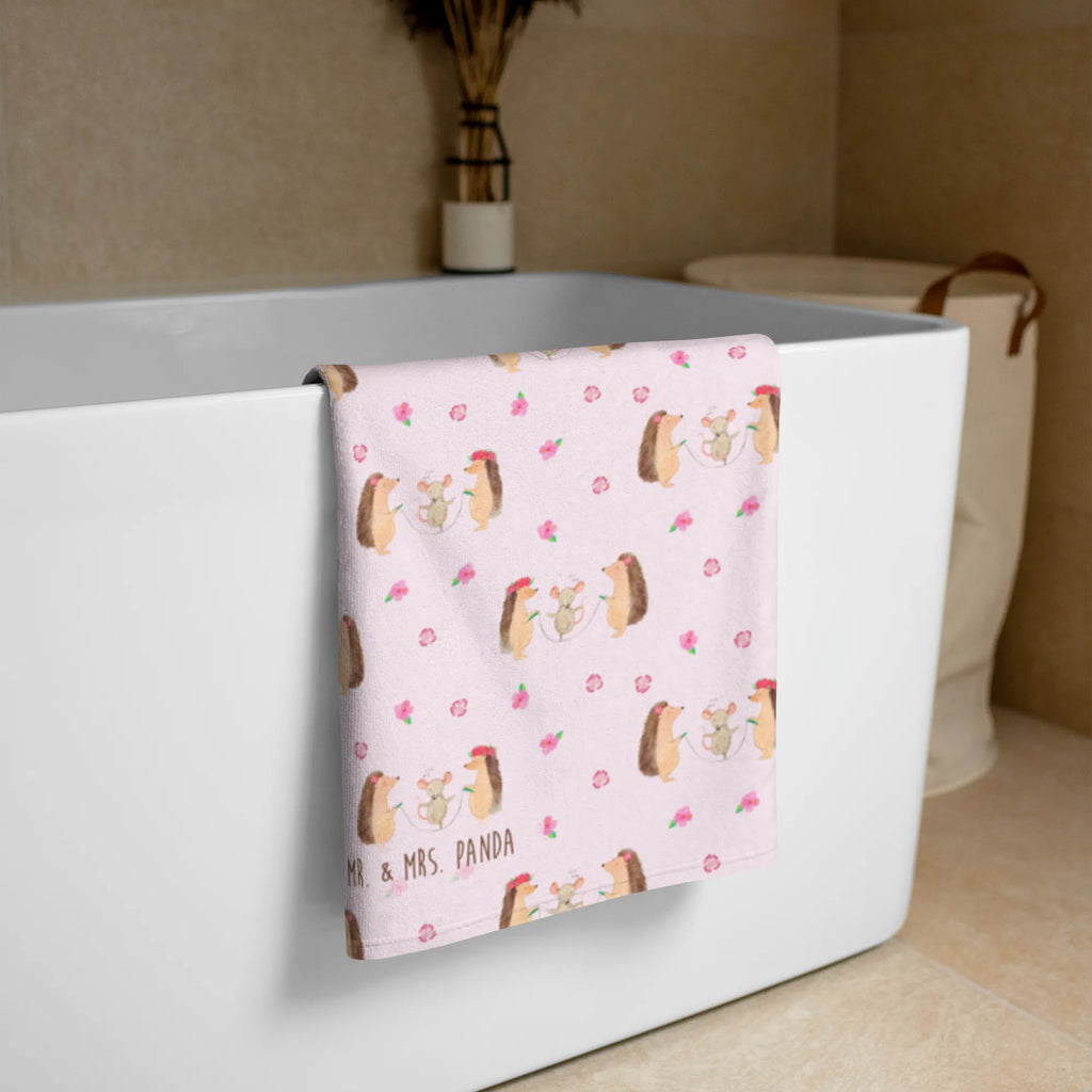 XL ręcznik kąpielowy jeż Skakanie na skakance Motywy zwierzęce, dobra energia, zabawne powiedzonka, zwierzęta