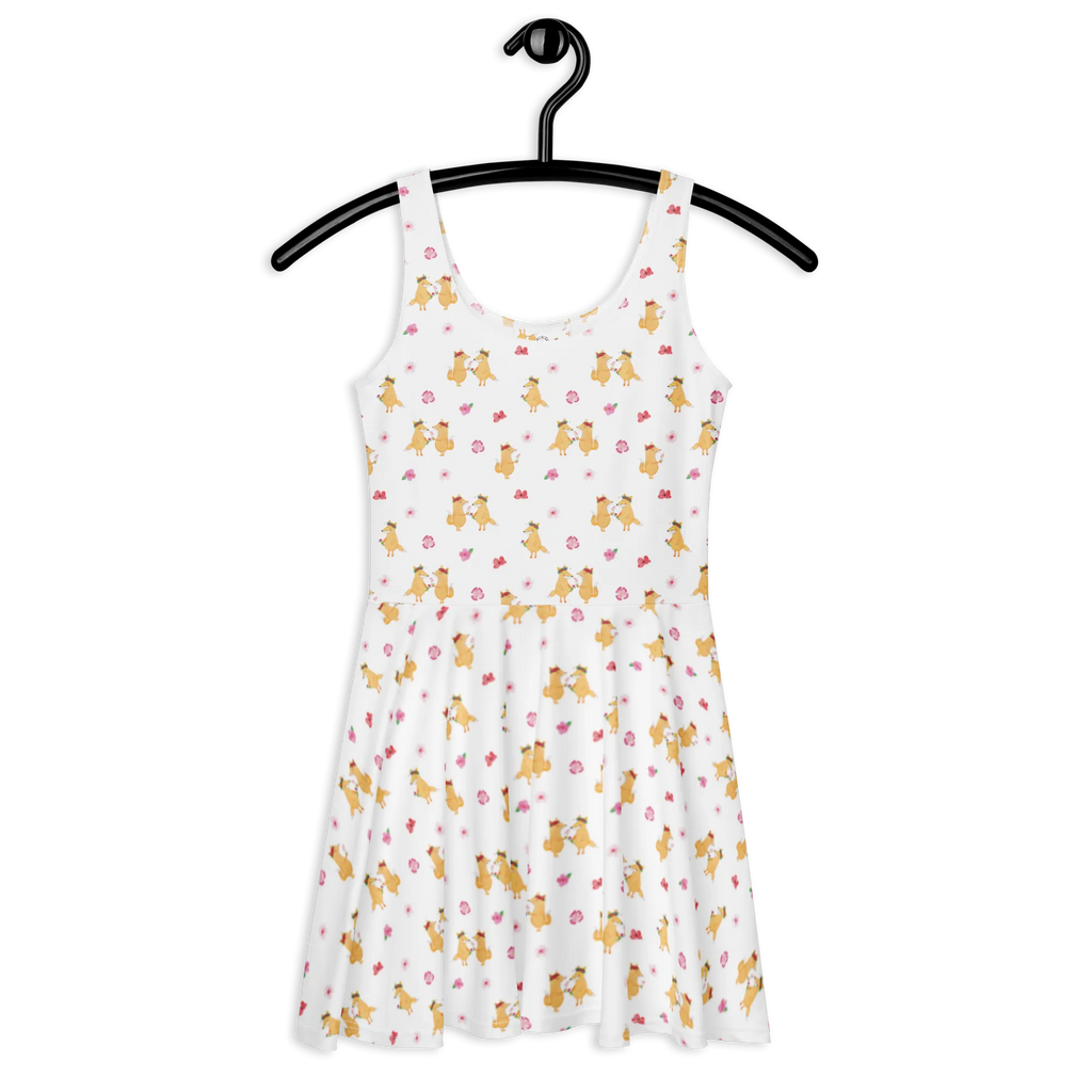 Sommerkleid Fuchs Blumen Muster Sommerkleid, Kleid, Skaterkleid, Fuchs, Fox, Motivation, Mich, Selbstliebe, Liebe, Blumenmädchen, Blumen, Füchse, Ich, Freundinnen, Freude, Blume, Fuchsmädchen, Freundin, Liebesbeweis