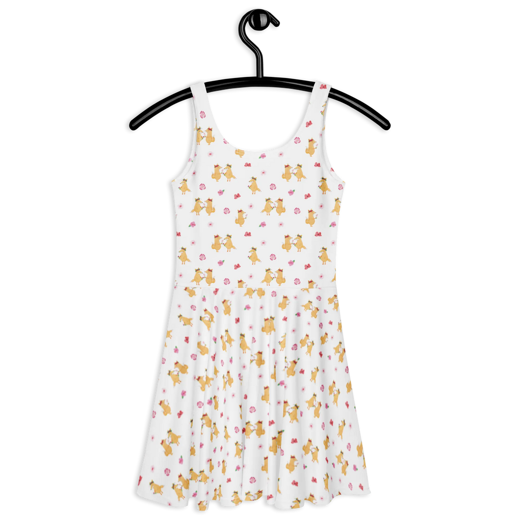 Sommerkleid Fuchs Blumen Muster Sommerkleid, Kleid, Skaterkleid, Fuchs, Fox, Motivation, Mich, Selbstliebe, Liebe, Blumenmädchen, Blumen, Füchse, Ich, Freundinnen, Freude, Blume, Fuchsmädchen, Freundin, Liebesbeweis