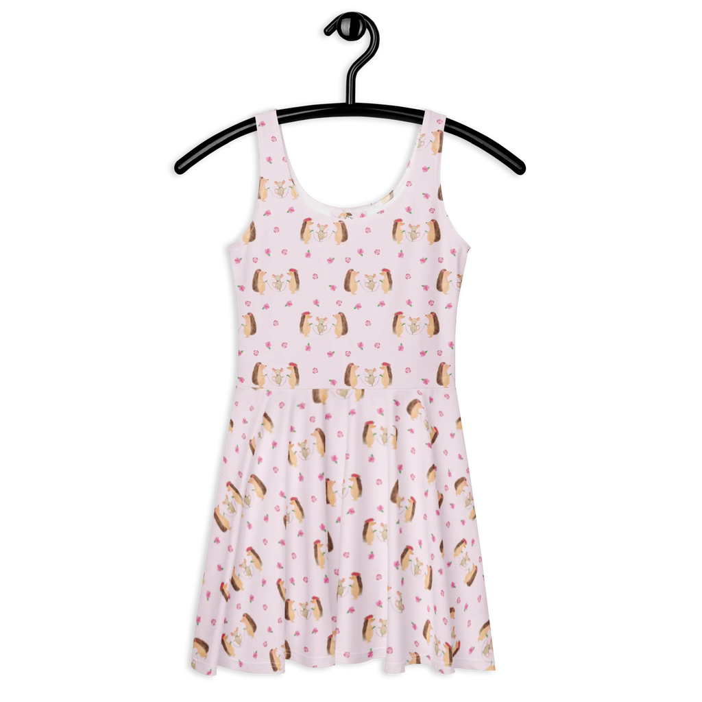 Sukienka letnia jeż Skakanie na skakance Sommerkleid, Skaterkleid, Kleid, Tiere, Tiermotive, Lustige Sprüche, Gute Laune, Kinder, Igel, Kindergarten, Seilhüpfen, Maus, Seilspringen