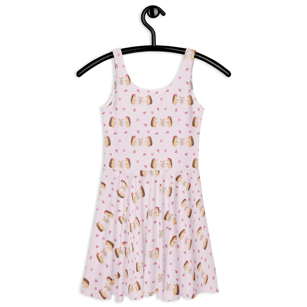 Sukienka letnia jeż Skakanie na skakance Sommerkleid, Skaterkleid, Kleid, Tiere, Tiermotive, Lustige Sprüche, Gute Laune, Kinder, Igel, Kindergarten, Seilhüpfen, Maus, Seilspringen