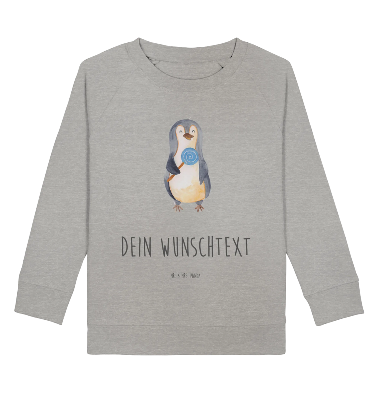  pingwin lizak Personalisiertes Kinder Sweatshirt, Personalisierter Kinder Pullover, Pinguin, Rabauke, Spruch, Ganove, Gauner, Lolli, Blödsinn, Süßigkeiten, Pinguine, Rebell