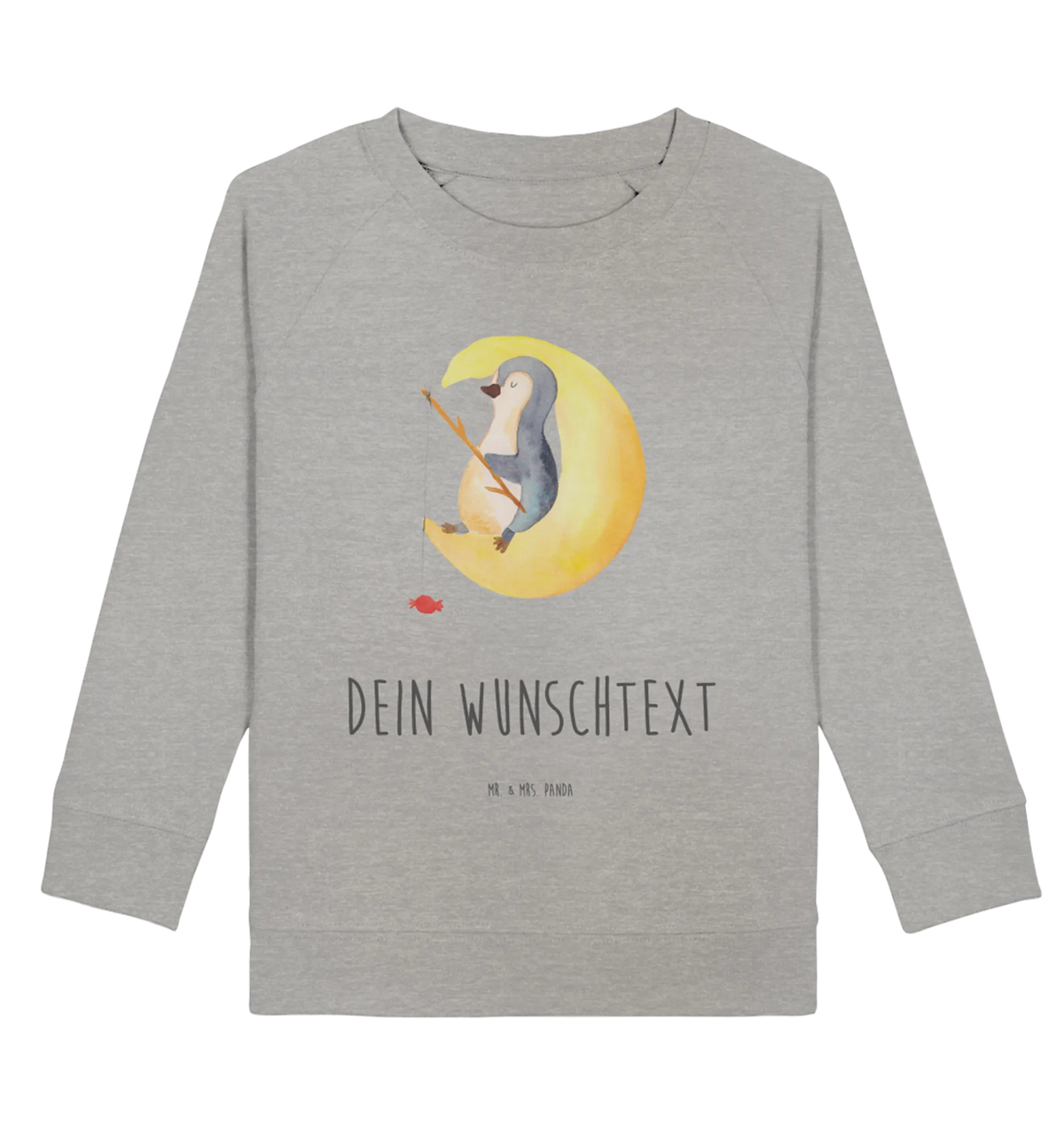 Personalisierter Kinder Pullover Pinguin Mond Personalisierter Kinder Pullover, Personalisiertes Kinder Sweatshirt, Pinguin, Nachtruhe, Gästezimmer, Schlafzimmer, schlafen, Einschlafen, Pinguine, Schlafstörungen, Spruch