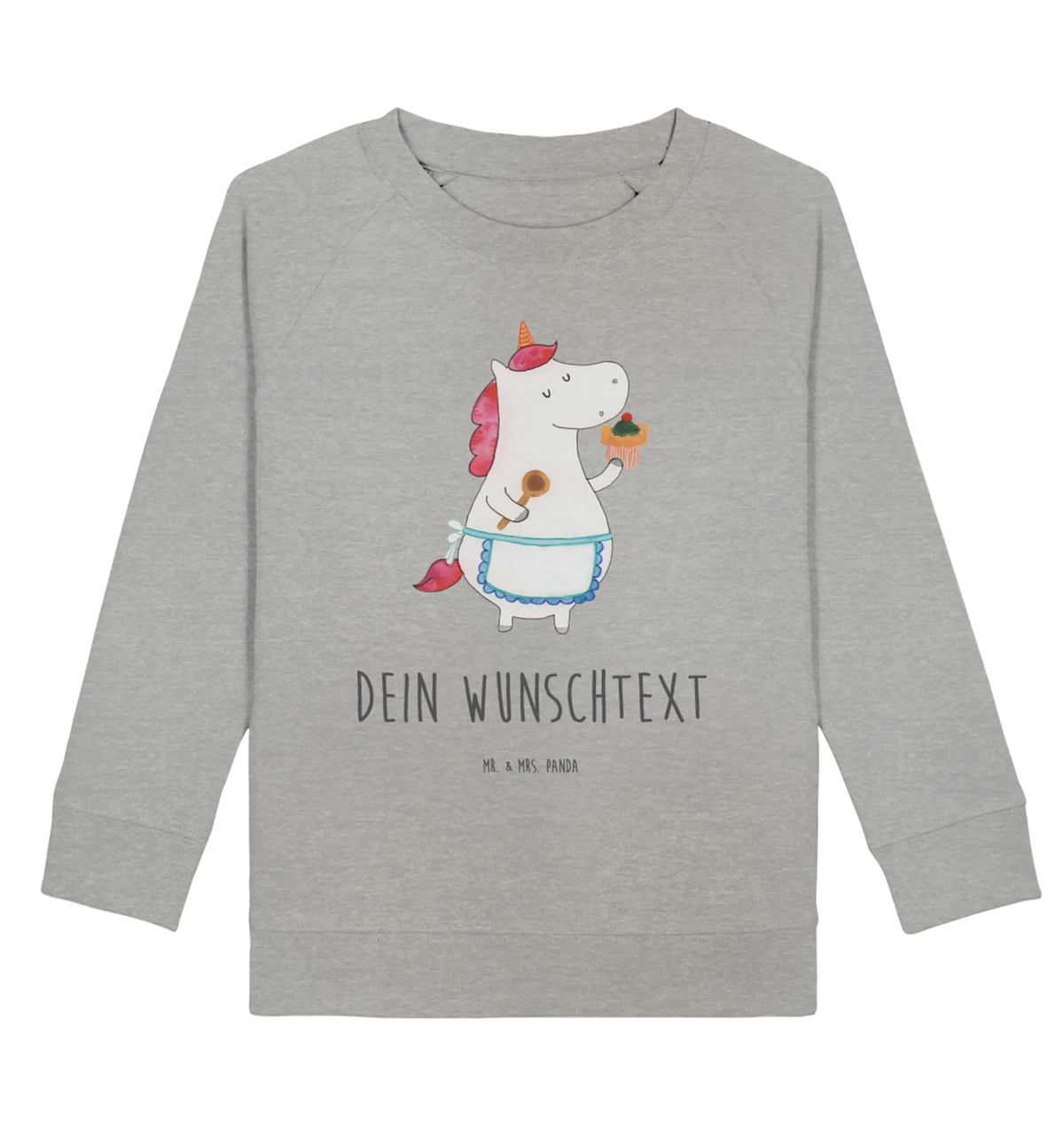 Personalisierter Kinder Pullover Einhorn Küche Personalisierter Kinder Pullover, Personalisiertes Kinder Sweatshirt, Unicorn, Einhorn, Einhörner, Einhorn Deko, Torte, Kuchen, Bäckerin, Motivation, Backen, Koch, Hobbykoch, Träumen, Muffin, Träumer