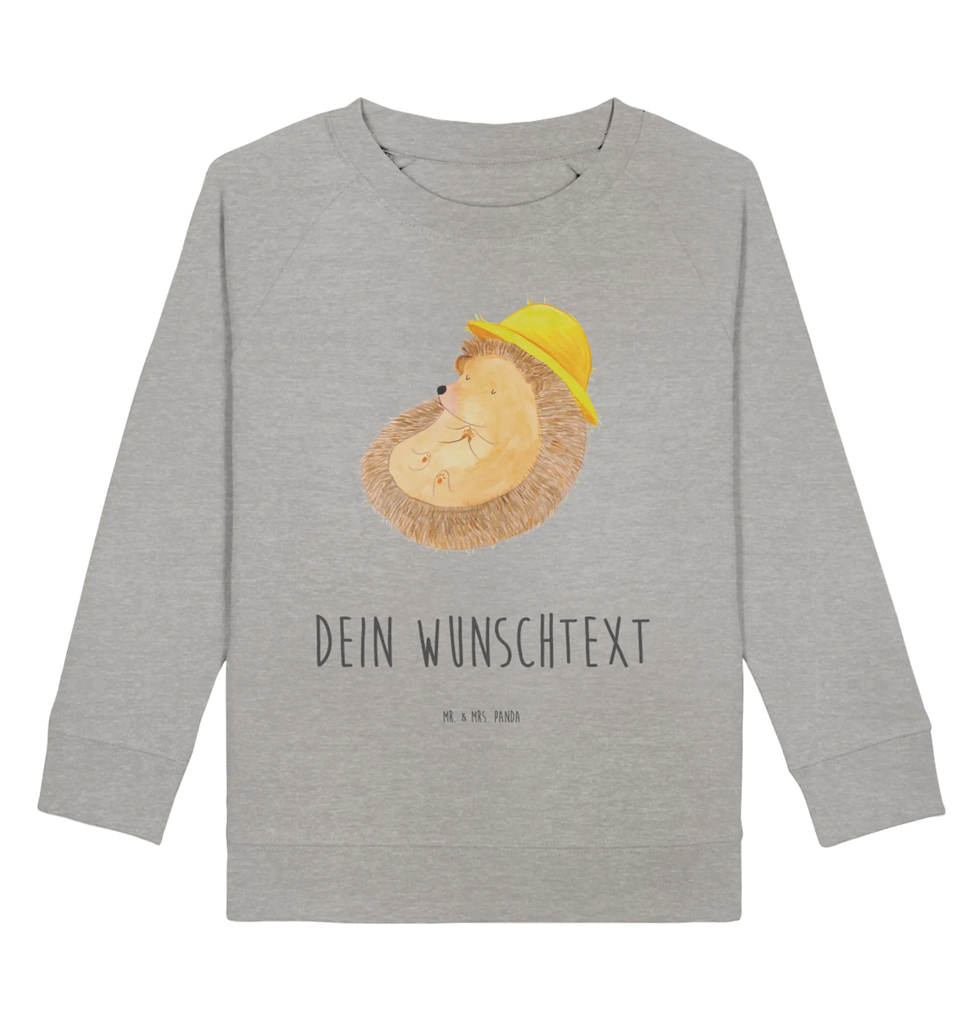 Personalisierter Kinder Pullover Igel betet Personalisiertes Kinder Sweatshirt, Personalisierter Kinder Pullover, Gute Laune, Lustige Sprüche, Tiere, Tiermotive, Leben, Igel, Gott, Beten, Amen, Genießen, Igel mit Hut, Dankbar sein, Dankbar, Sonnenhut, Dankbarkeit