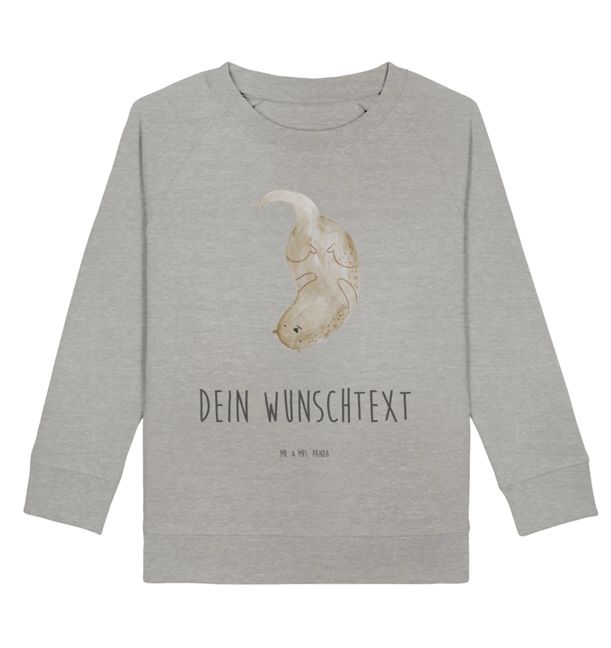 Personalisierter Kinder Pullover Otter Kopfüber Personalisierter Kinder Pullover, Personalisiertes Kinder Sweatshirt, Otter, Fischotter, Seeotter, Otter Seeotter See Otter