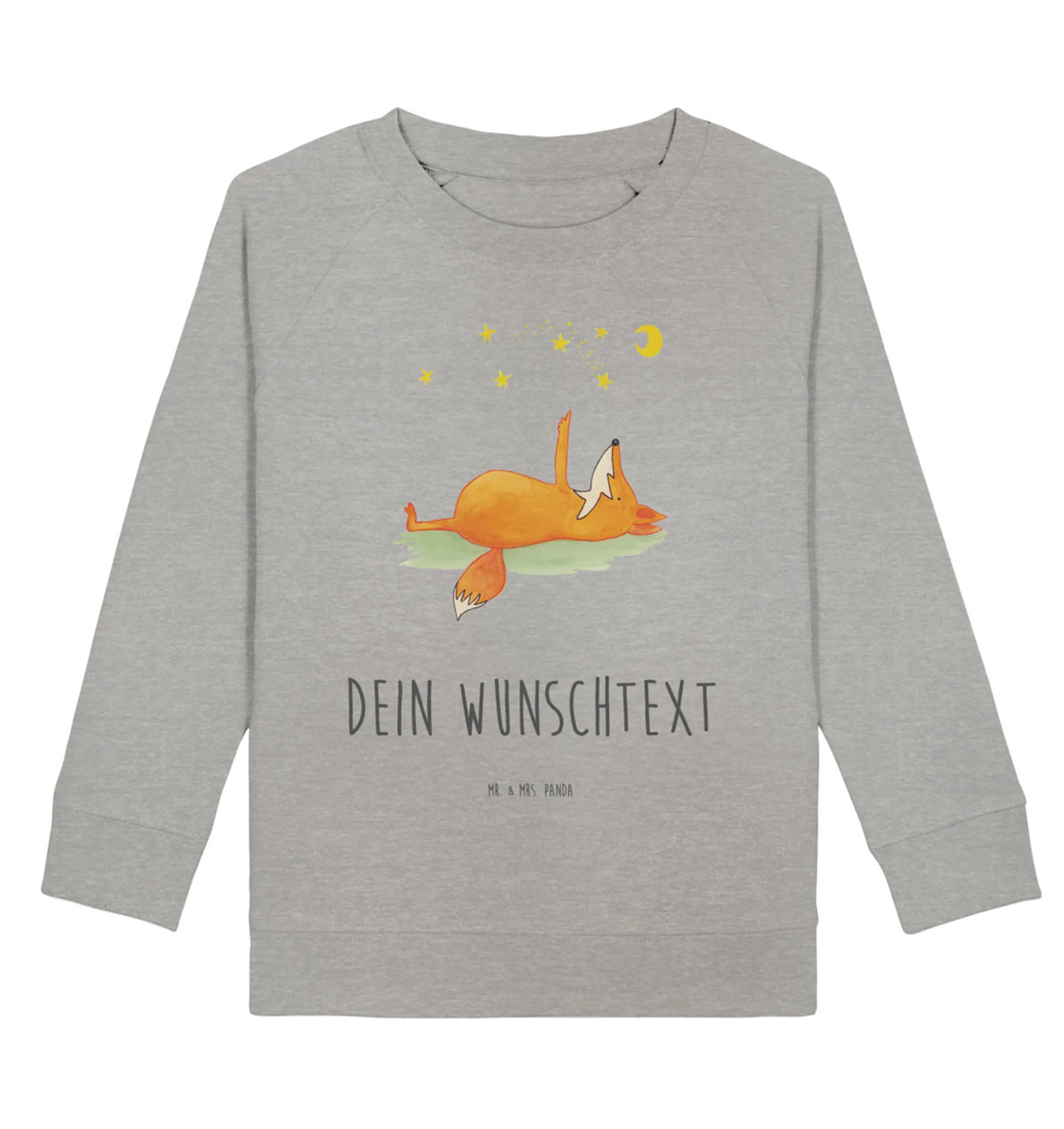 Personalisierter Kinder Pullover Fuchs Sterne Personalisierter Kinder Pullover, Personalisiertes Kinder Sweatshirt, Fuchs, Tröstende Worte, Always Look On The Bright Side Of Life, Spruch Positiv, Romantik, Füchse, Spruch schön