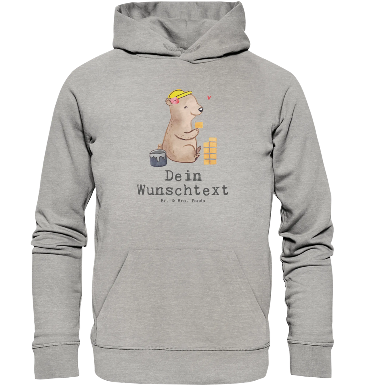 Personalized hoodie Female Bricklayer heart gift, sayings, profession, gift idea, job start, promotion, retirement, anniversary, passing exam, farewell gift, best