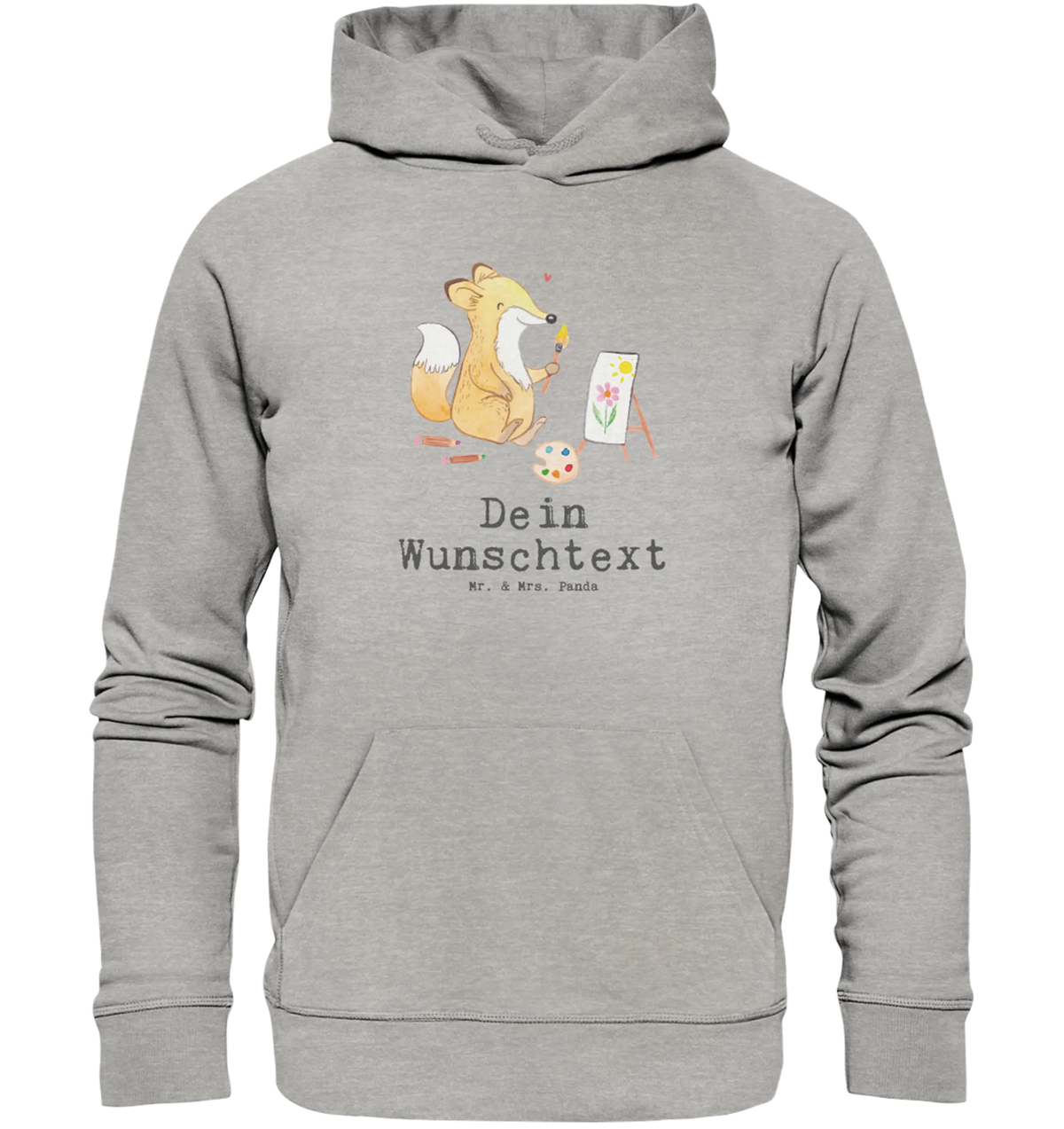 Personalized hoodie Fox To paint Gift, giving, thank you, award, profit, athlete, Painting, drawing, hobby artist