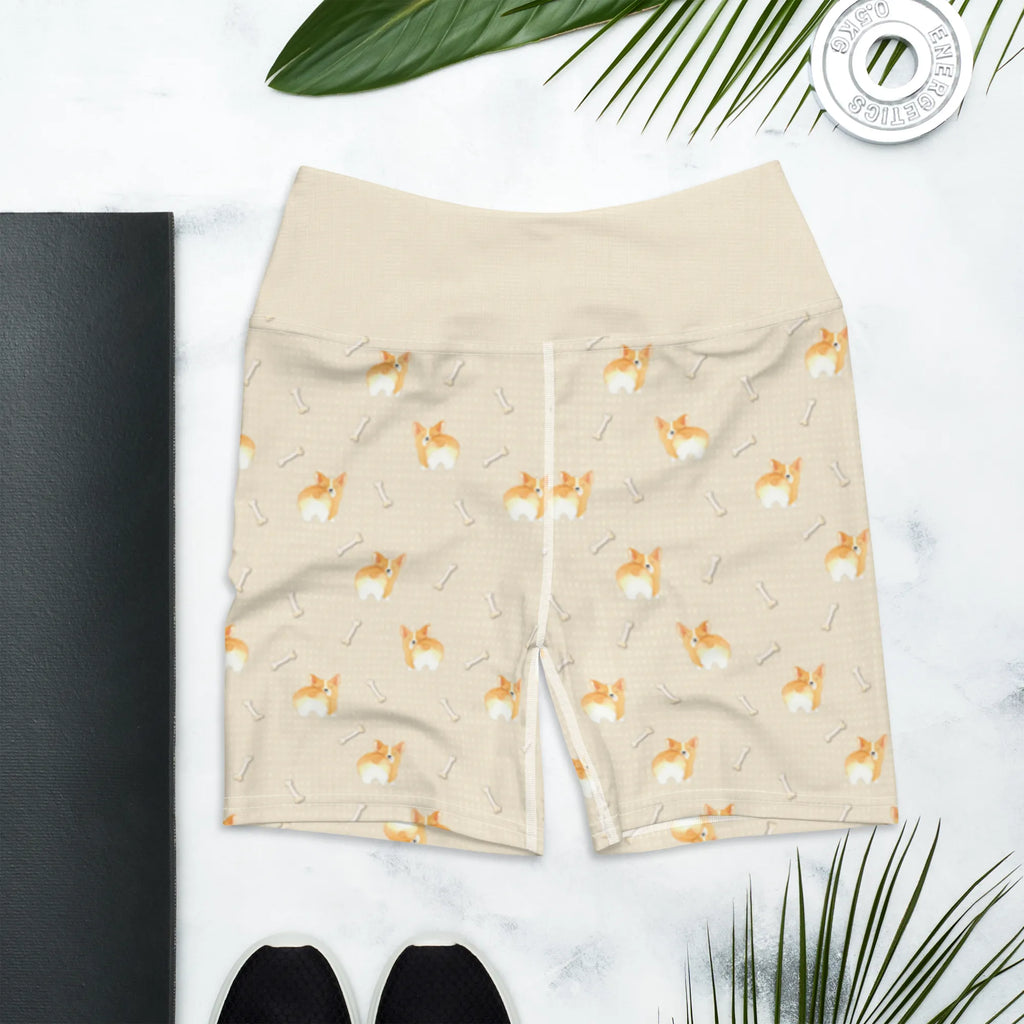Yoga Shorts Corgi Po Muster Sporthose, Yogashorts, Fitnesshose, Yoga Shorts Damen, Yoga Shorts, Sportshorts Damen, Yogabekleidung, Sportbekleidung, Sportshorts, Hund, Hundemotiv, Haustier, Hunderasse, Tierliebhaber, Hundebesitzer, Sprüche, Motivation, Corgie, Selbstliebe, Spruch, Hundeliebe
