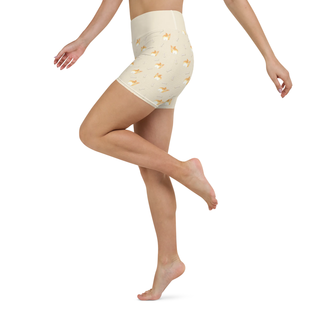 Yoga Shorts Corgi Po Muster Sporthose, Yogashorts, Fitnesshose, Yoga Shorts Damen, Yoga Shorts, Sportshorts Damen, Yogabekleidung, Sportbekleidung, Sportshorts, Hund, Hundemotiv, Haustier, Hunderasse, Tierliebhaber, Hundebesitzer, Sprüche, Motivation, Corgie, Selbstliebe, Spruch, Hundeliebe