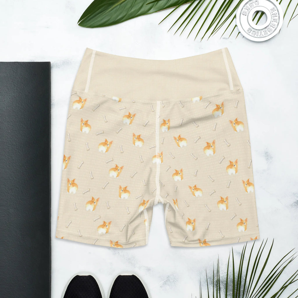 Yoga Shorts Corgi Po Muster Sporthose, Yogashorts, Fitnesshose, Yoga Shorts Damen, Yoga Shorts, Sportshorts Damen, Yogabekleidung, Sportbekleidung, Sportshorts, Hund, Hundemotiv, Haustier, Hunderasse, Tierliebhaber, Hundebesitzer, Sprüche, Motivation, Corgie, Selbstliebe, Spruch, Hundeliebe
