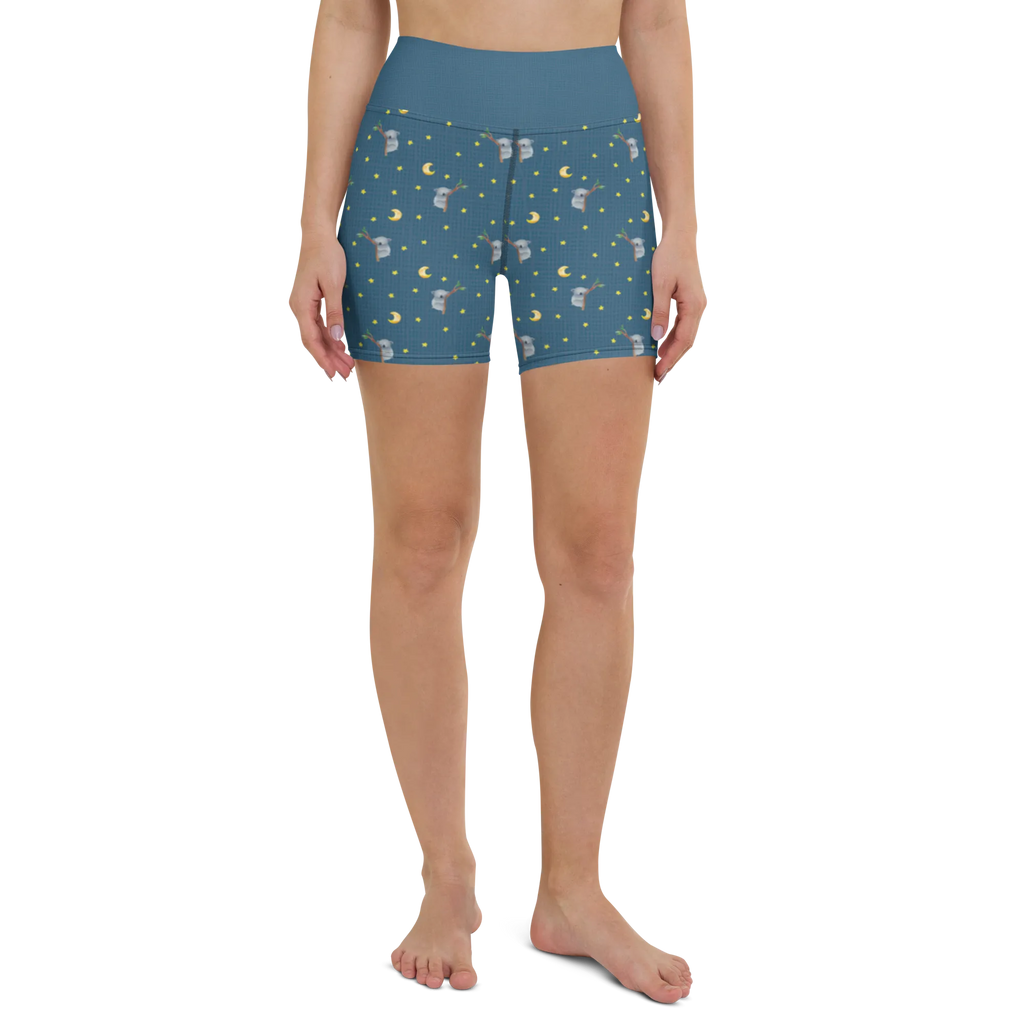 Szorty do jogi Koala Sportshorts, Sporthose, Sportshorts Damen, Fitnesshose, Yogashorts, Yoga Shorts, Yoga Shorts Damen, Yogabekleidung, Sportbekleidung, Tiermotive, Gute Laune, lustige Sprüche, Tiere, schlafen, Traum, Schlafzimmer, träumen, Koala, Traumland, Bär, Koalabär