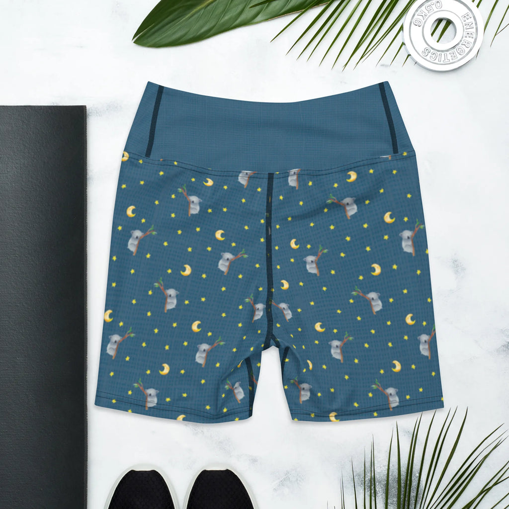 Szorty do jogi Koala Sportshorts, Sporthose, Sportshorts Damen, Fitnesshose, Yogashorts, Yoga Shorts, Yoga Shorts Damen, Yogabekleidung, Sportbekleidung, Tiermotive, Gute Laune, lustige Sprüche, Tiere, schlafen, Traum, Schlafzimmer, träumen, Koala, Traumland, Bär, Koalabär