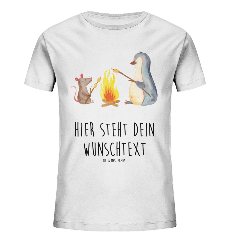 Spersonalizowana koszulka dla dzieci pingwin ognisko Personalisiertes Kinder T-Shirt, Pinguin, Büro, Maus, grillen, Motivation, Leben, Lebensmotivation, Job, Liebe, Marshmallows, Pinguine, Arbeit, Büroalltag, Lagerfeuer, Lebensspruch, Feuer, Neustart