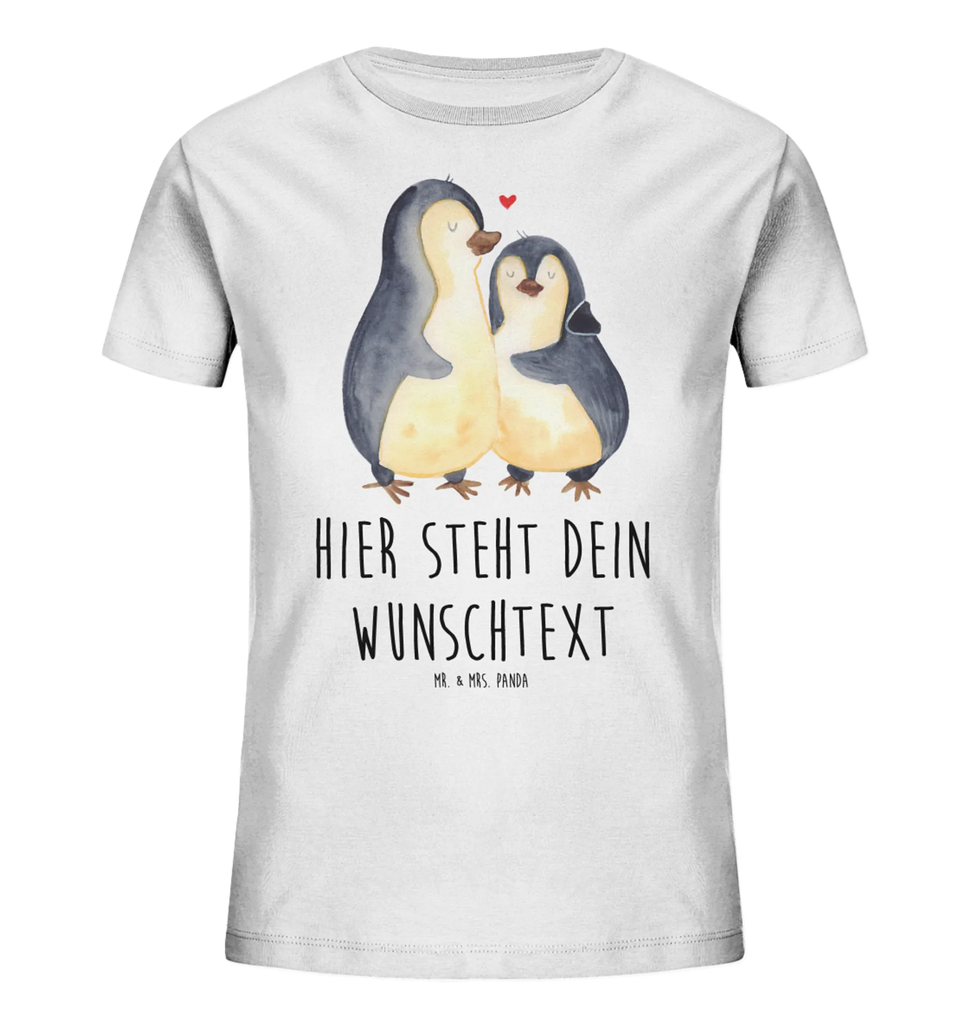 Spersonalizowana koszulka dla dzieci Pingwin przytulać Personalisiertes Kinder T-Shirt, Pinguin, Verlobung, Jahrestag, Liebesgeschenk, Liebe, Hochzeitstag, Hochzeitsgeschenk, Liebesbeweis, Hochzeit, Liebespaar