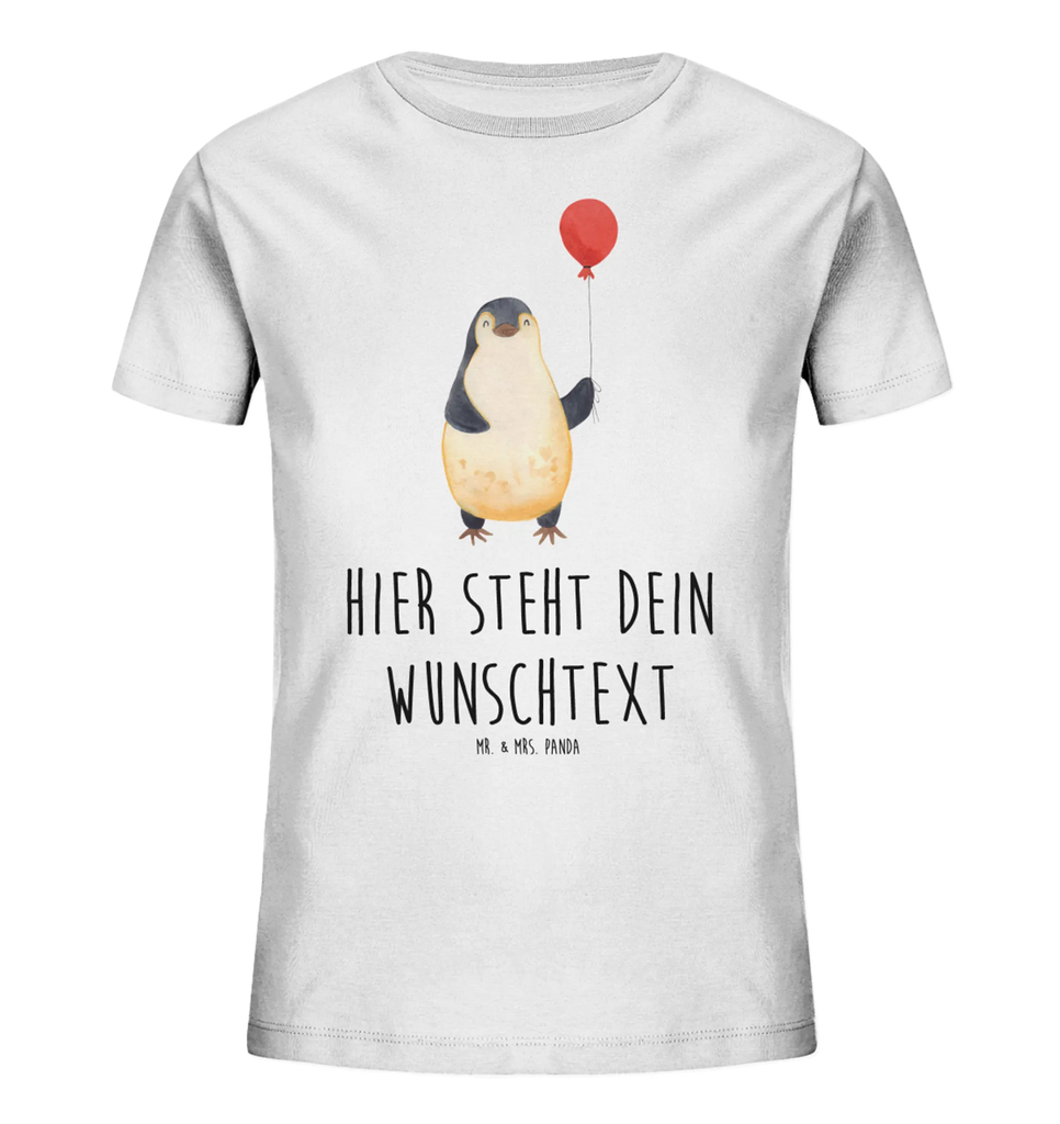 Spersonalizowana koszulka dla dzieci pingwin balon Personalisiertes Kinder T-Shirt, Pinguin, Liebe, Geschenkidee, Lebenslust, Geschenk Freundin, Glück, Tagträume, beste Freundin, Pinguine, Luftballon, Motivation, neues Leben, Neustart
