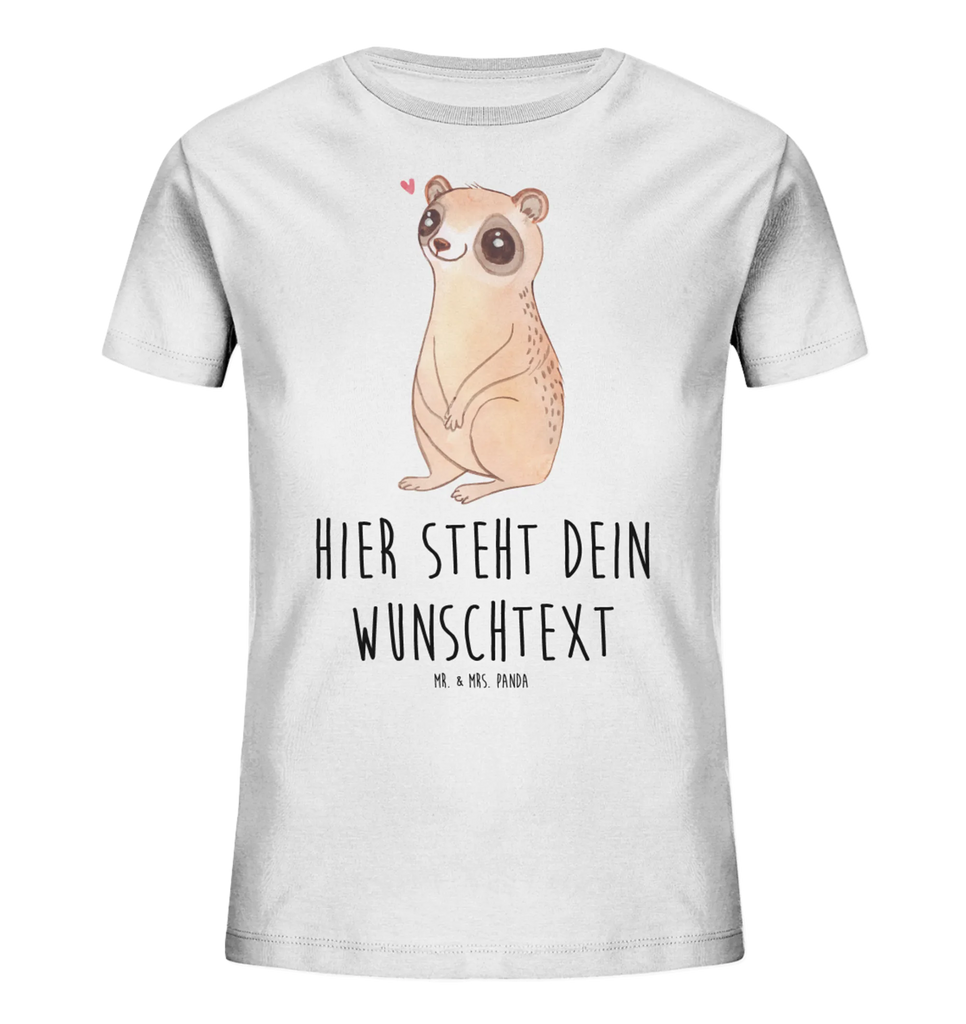 Personalized Children's T-Shirt Slow loris Happy Personalisiertes Kinder T-Shirt, Tiermotive, Gute Laune, lustige Sprüche, Tiere, Glück, Niedlich, Plumplori