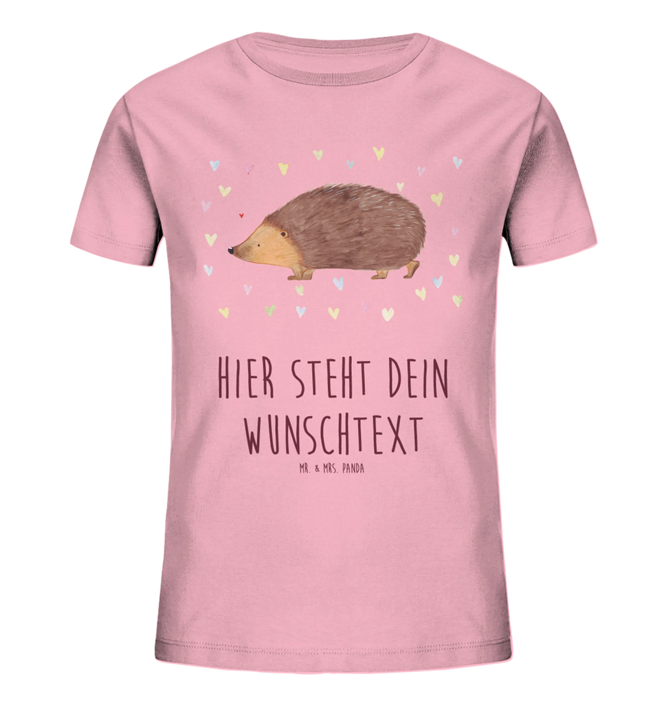 Spersonalizowana koszulka dla dzieci jeż serca Personalisiertes Kinder T-Shirt, Lustige Sprüche, Tiermotive, Gute Laune, Tiere, Liebe, Kuss, Leben, Igel, Vertrauen, Herzen, Herz