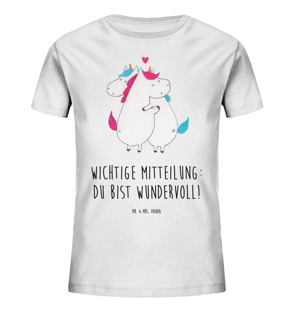 Organiczna koszulka dziecięca jednorożec Wiadomość Kinder T-Shirt Jungen, Kinder T-Shirt Mädchen, Kinder T-Shirt, Unicorn, Einhorn, Einhörner, Einhorn Deko, Spruch, Ehe, Geschenk, Liebe, Lustig, Witzig, Partner, Valentine, Valentinstag