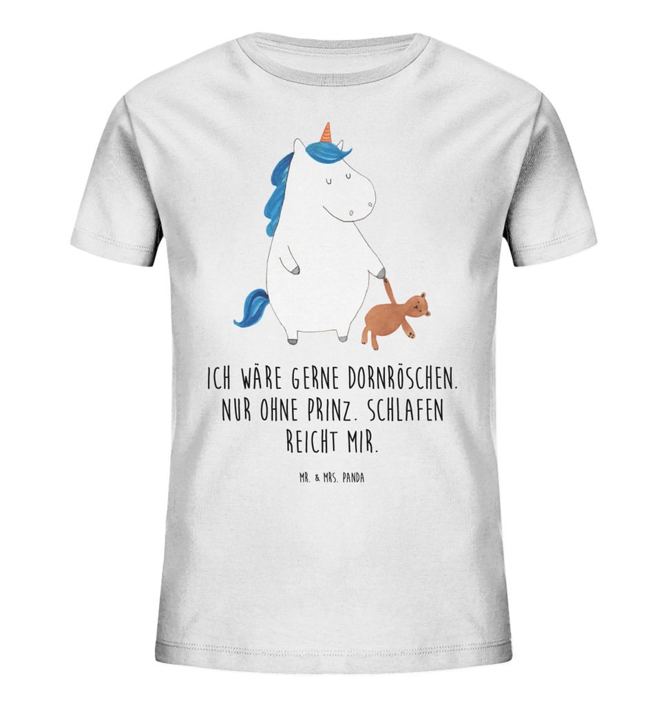 Organiczna koszulka dziecięca Jednorożec Miś Kinder T-Shirt Jungen, Kinder T-Shirt, Kinder T-Shirt Mädchen, Unicorn, Einhorn, Einhörner, Einhorn Deko, Gute Nacht, Single, Freundin, Träumen, Singleleben, Bett, schlafen