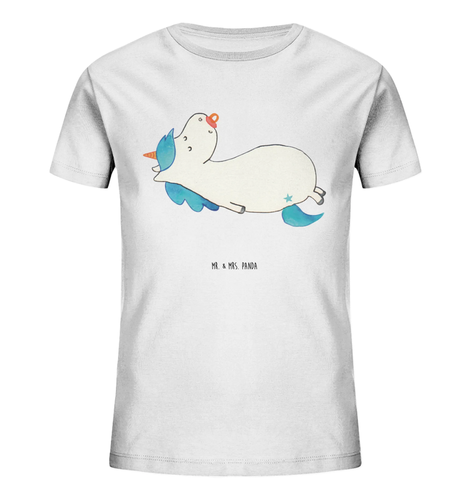 Organiczna koszulka dziecięca Jednorożec smoczek Kinder T-Shirt Mädchen, Kinder T-Shirt Jungen, Kinder T-Shirt, Unicorn, Einhorn, Einhörner, Einhorn Deko, Geschenk Geburt, Geburt, Säugling, Baby, Kleinkind, Geburtstag, Schnuller, Mutter, Mama