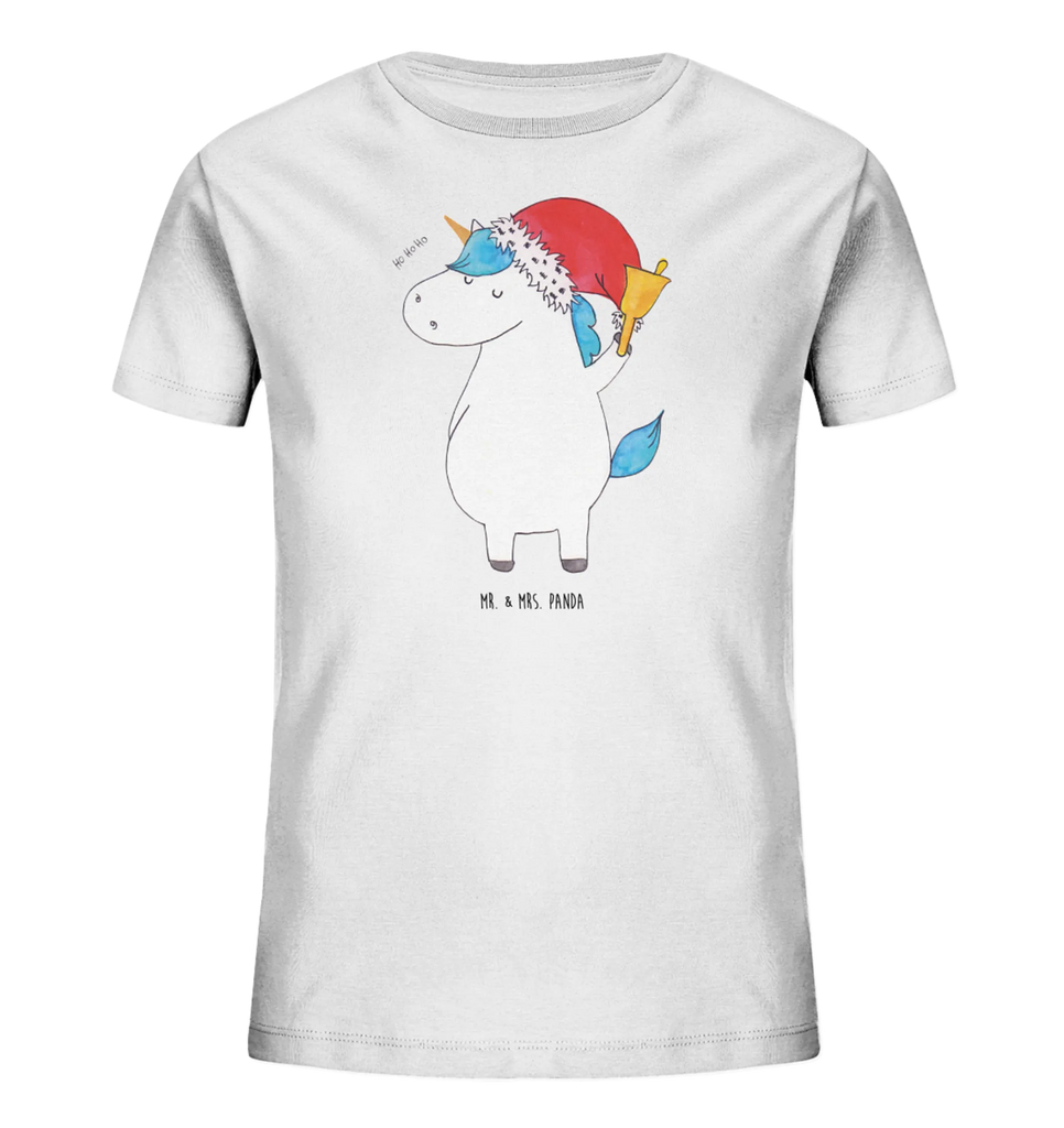Organiczna koszulka dziecięca Jednorożec Mikołaj Kinder T-Shirt Jungen, Kinder T-Shirt Mädchen, Kinder T-Shirt, Unicorn, Einhorn, Einhörner, Einhorn Deko, Schoki, Wunschzettel, Wunschliste, Weihnachten, Gin, Feenstaub, Schokolade, Weihnachtsmann, Nikolaus