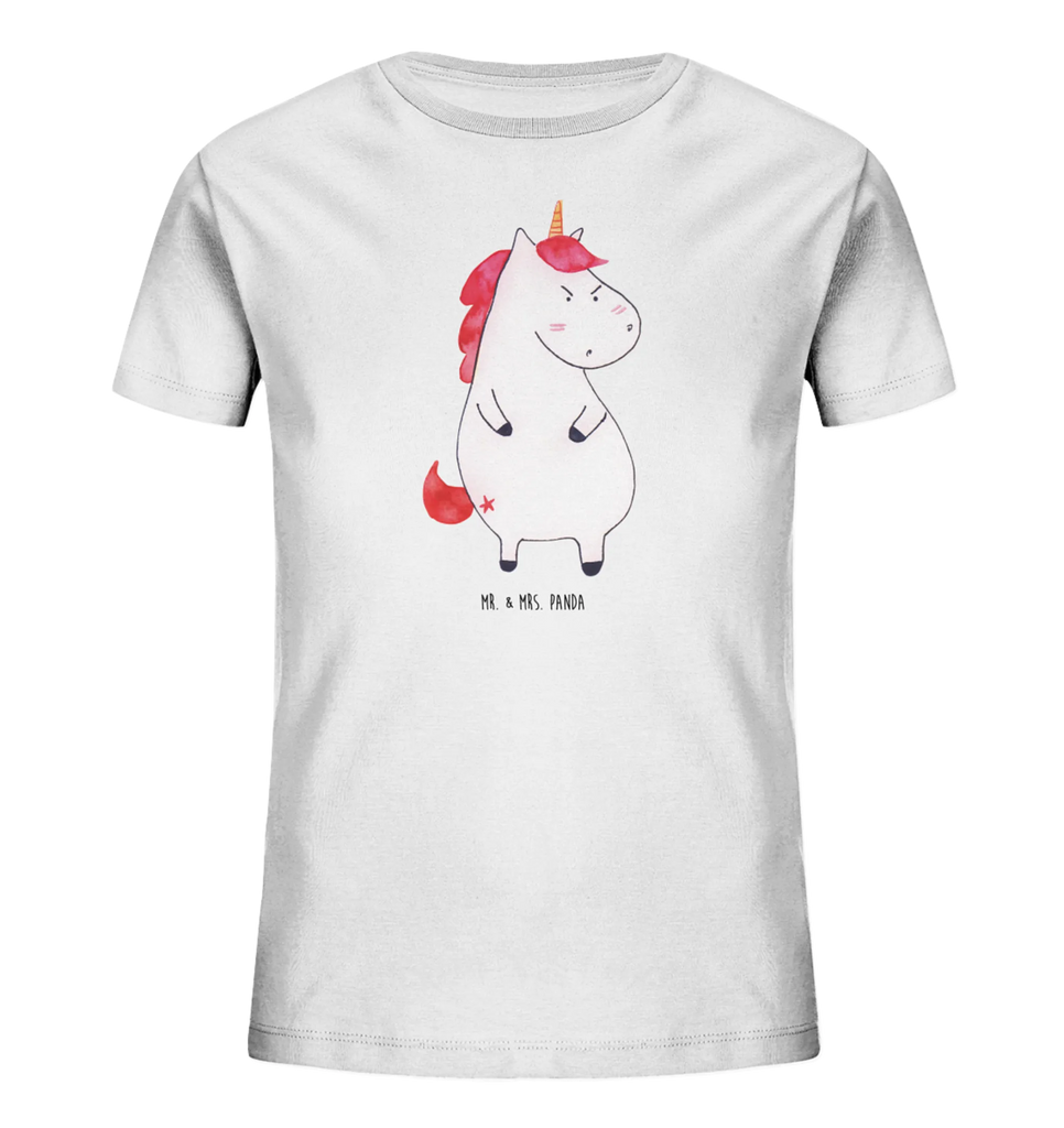 Organiczna koszulka dziecięca Jednorożec gniew Kinder T-Shirt, Kinder T-Shirt Mädchen, Kinder T-Shirt Jungen, Unicorn, Einhorn, Einhörner, Einhorn Deko, Büro, Lustlos, Ansage, Arbeit, wütend, Realität, Lustig, Nein, Dumme Fragen, Spaß, Geschenk