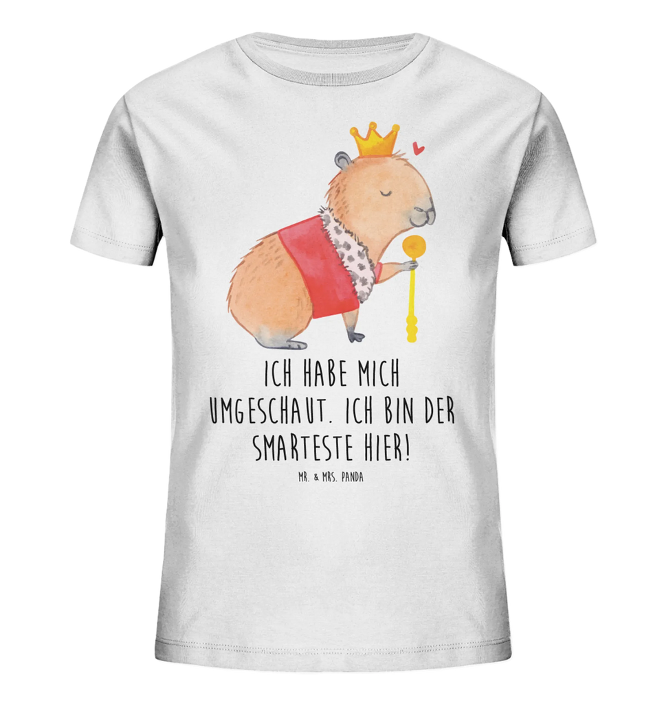 Organiczna koszulka dziecięca Kapibara król Kinder T-Shirt Mädchen, Kinder T-Shirt Jungen, Kinder T-Shirt, Lustige Sprüche, Tiere, Tiermotive, Gute Laune, König, Capybara
