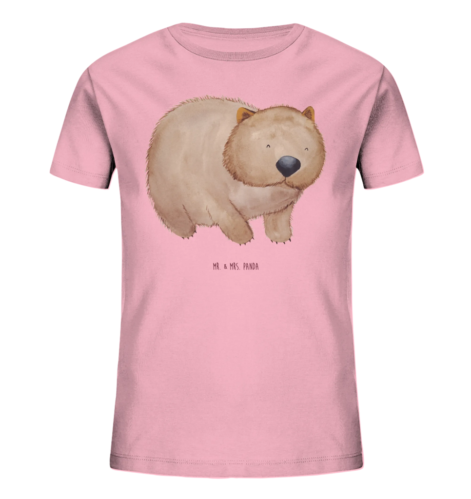 Organiczna koszulka dziecięca Wombat Kinder T-Shirt Mädchen, Kinder T-Shirt, Kinder T-Shirt Jungen, Gute Laune, Tiere, Tiermotive, Lustige Sprüche, Wombat, Spruch, Motivation, Das Leben Ist schön, Australien
