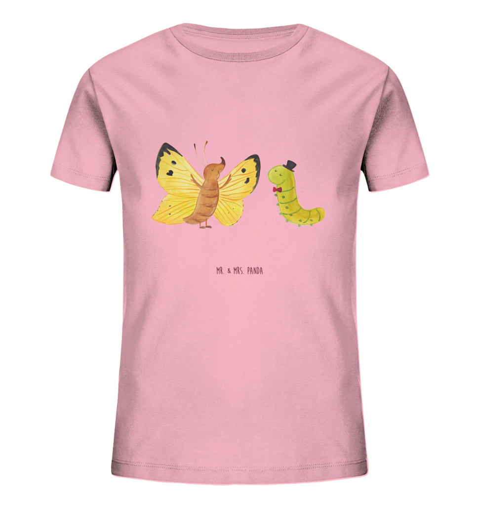 Organiczna koszulka dziecięca gąsienica motyl Kinder T-Shirt Jungen, Kinder T-Shirt, Kinder T-Shirt Mädchen, Gute Laune, Tiere, Tiermotive, lustige Sprüche, Raupe, Schmetterling, Aufwachsen, Kokon, Zitronenfalter, Erwachsen werden, Hütchen, Entwicklung, Hut, Schönheit